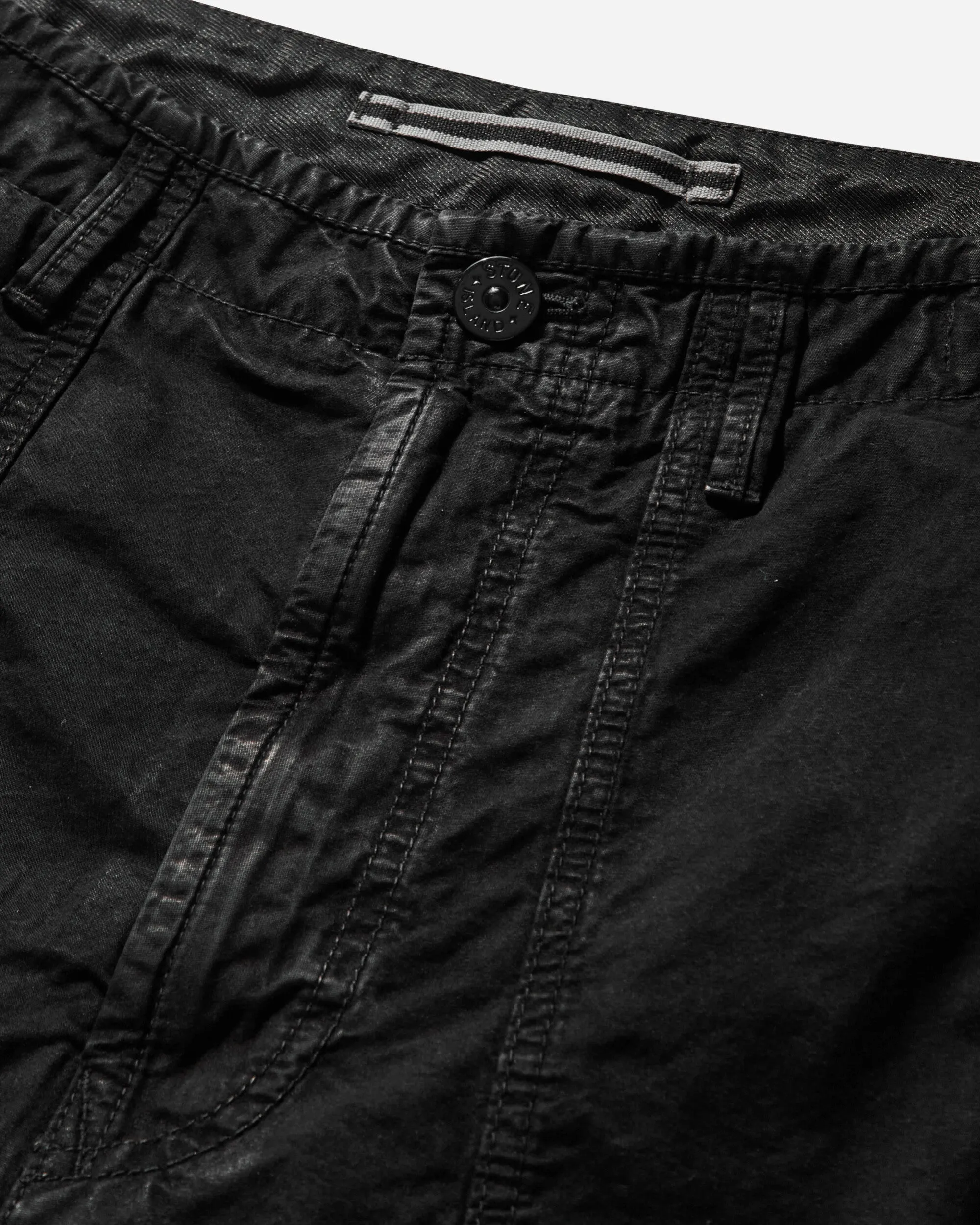 Men's Brushed Organic Cotton Canvas Trousers Black