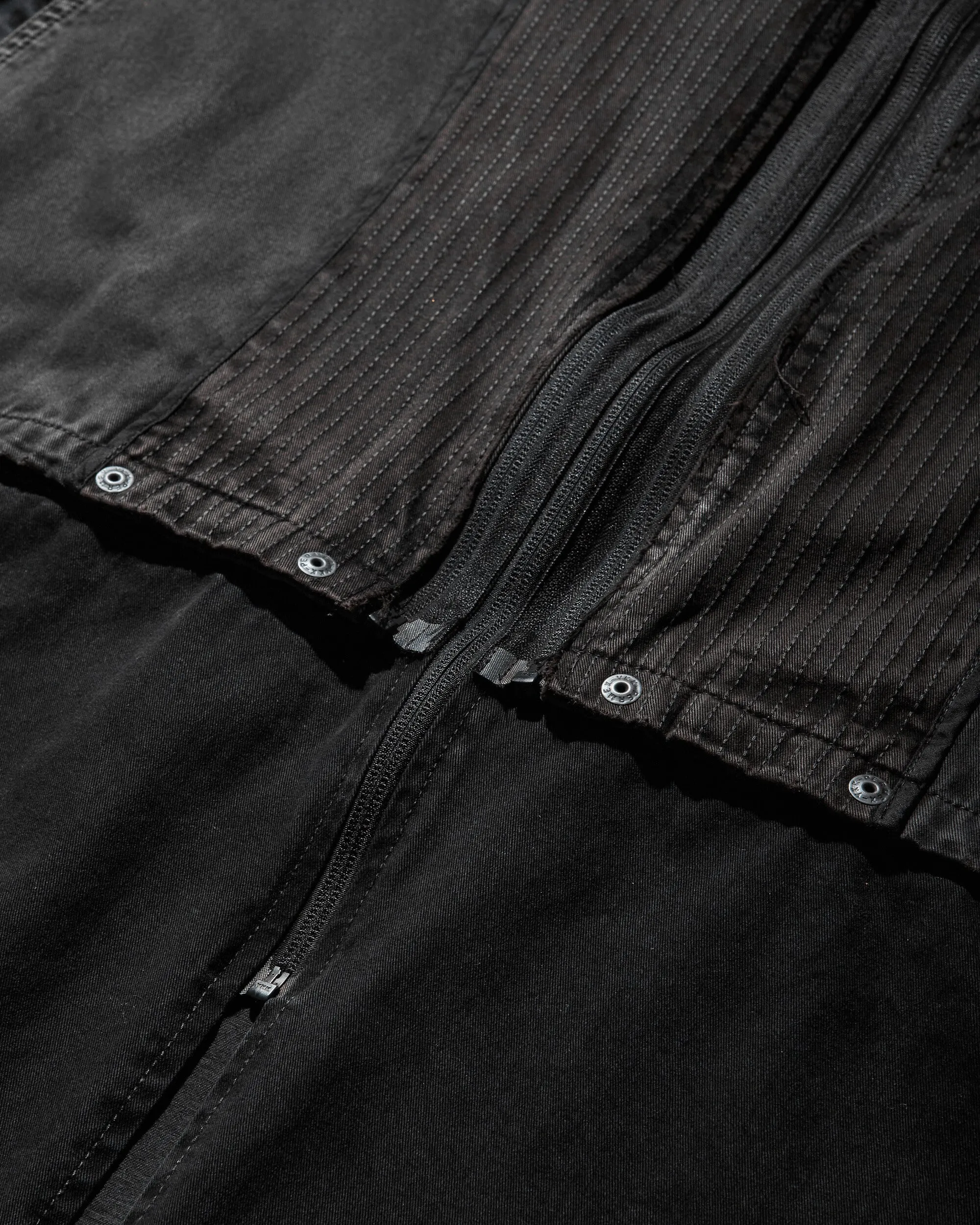 Men's Convertible Patchwork Coat Stone
