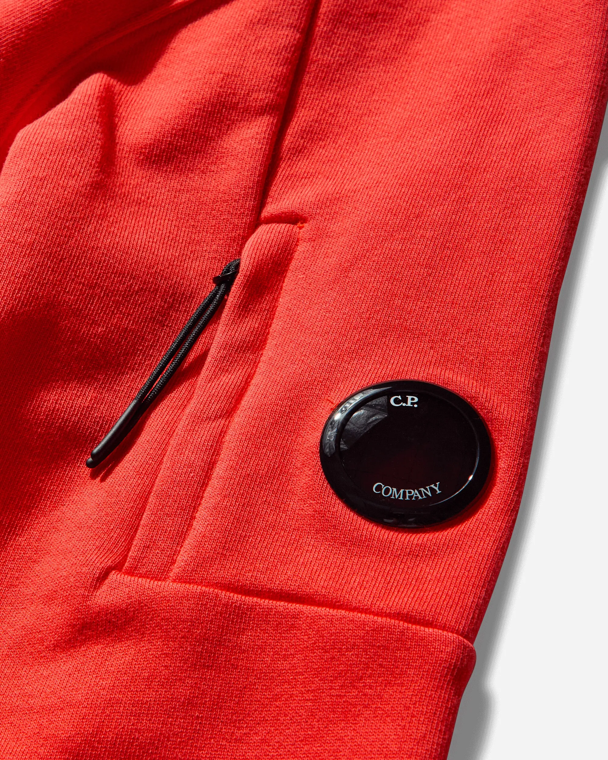 Men's Diagonal Raised Fleece Hoodie Poinciana