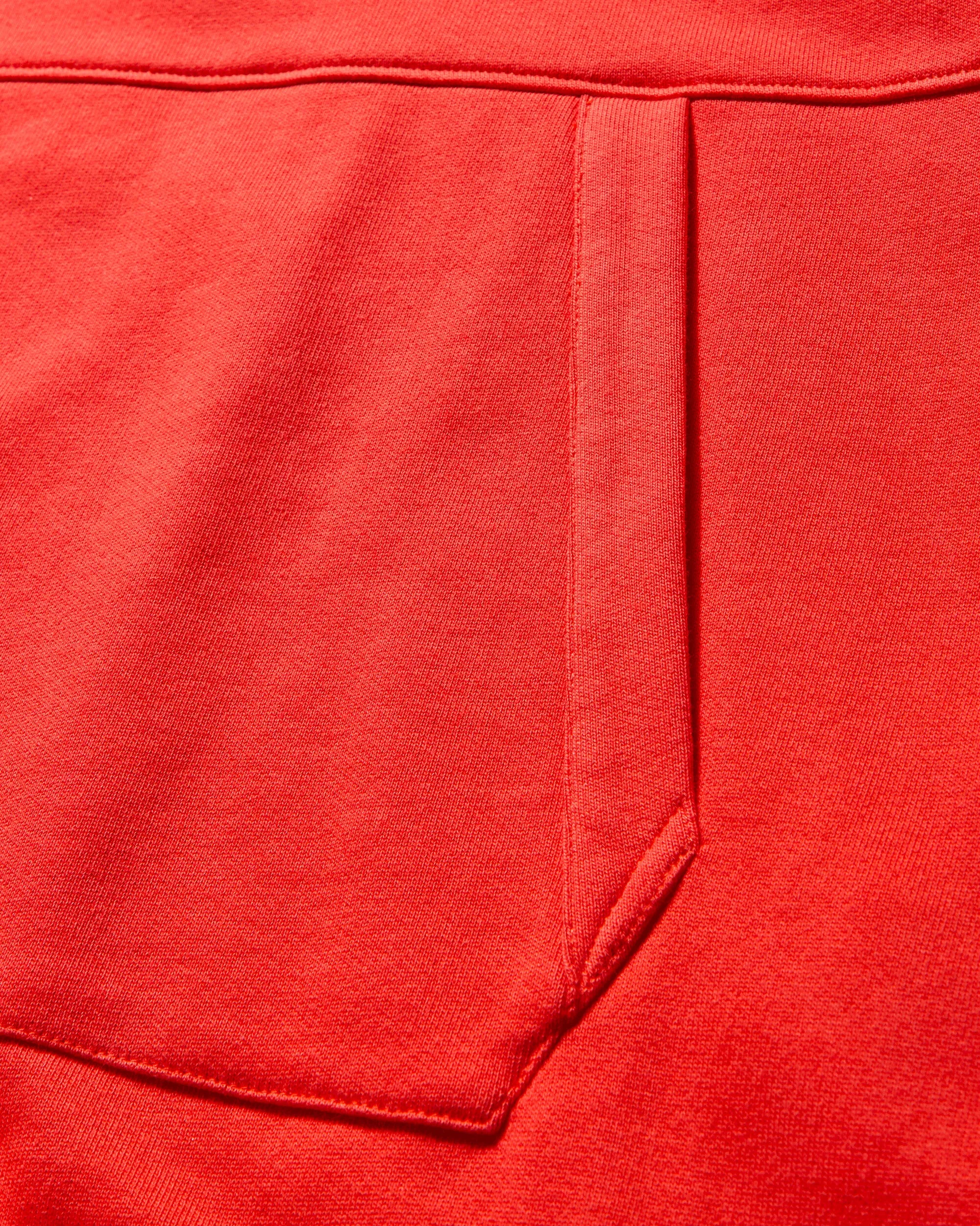 Men's Diagonal Raised Fleece Hoodie Poinciana