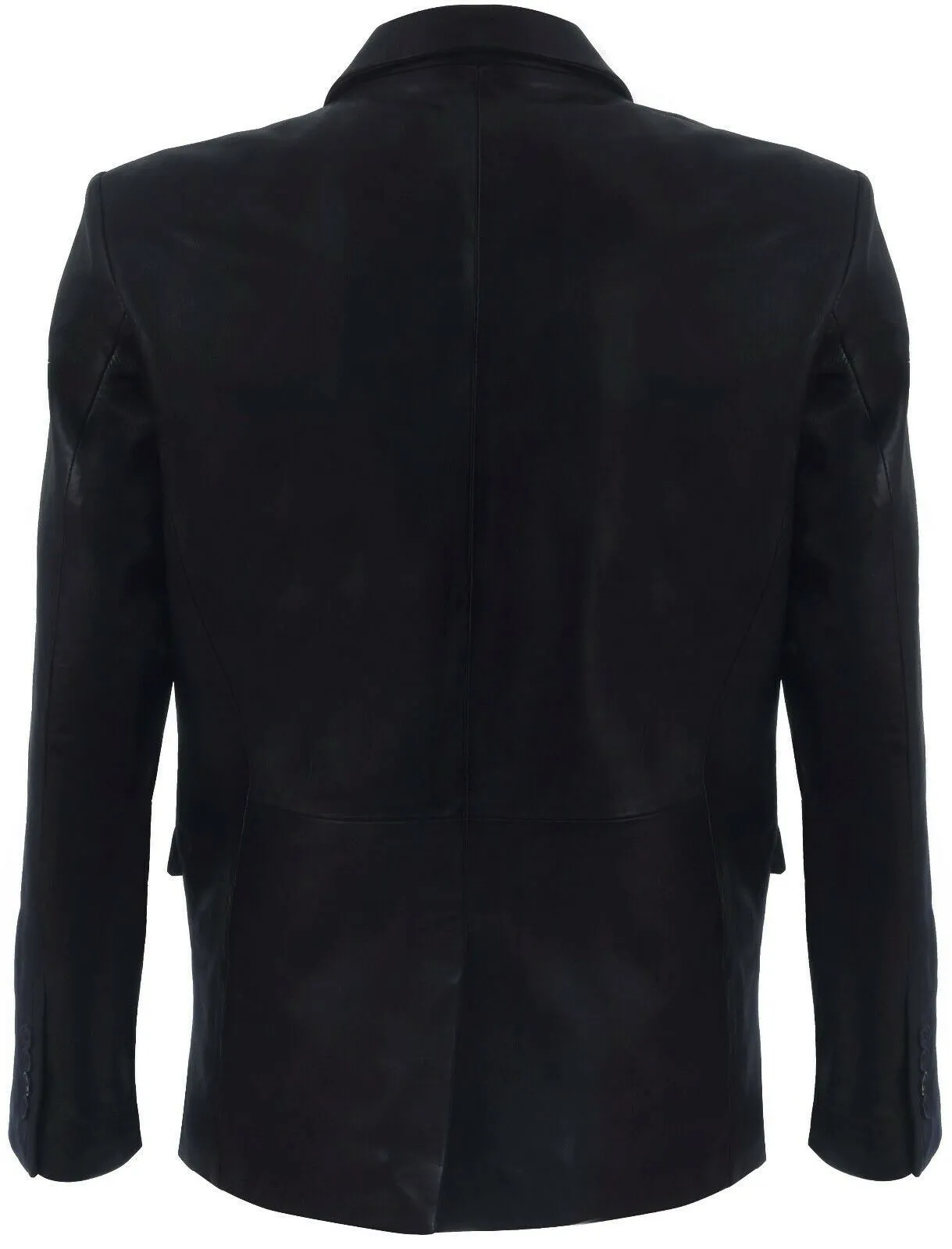 Mens Jacket Leather Blazer Soft Italian Fitted Vintage Coat