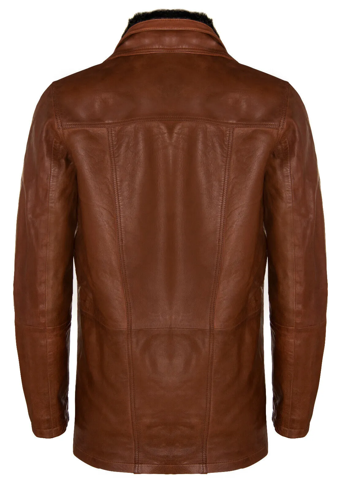 Mens Leather Trench Coat-Aleppo