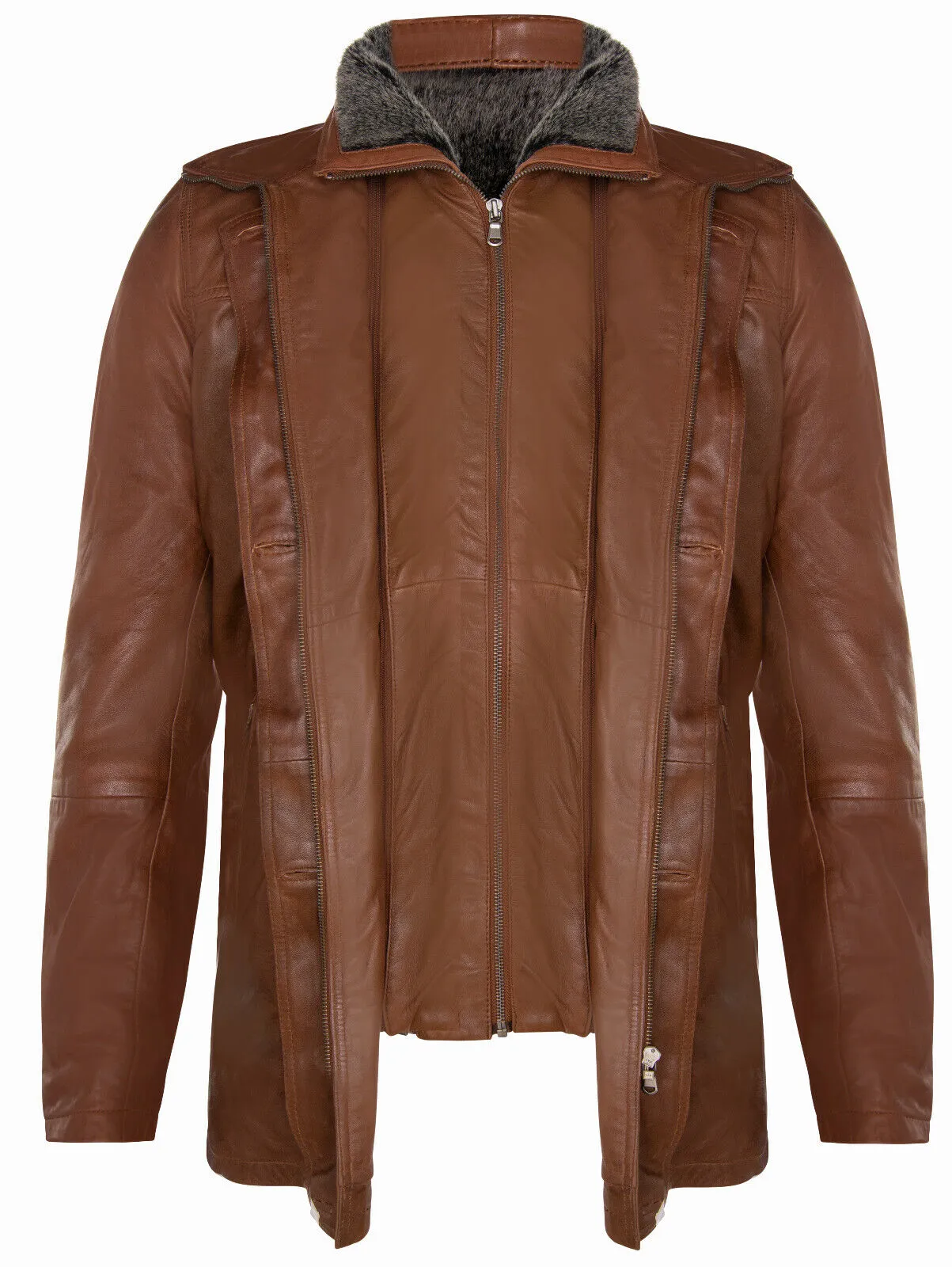 Mens Leather Trench Coat-Aleppo