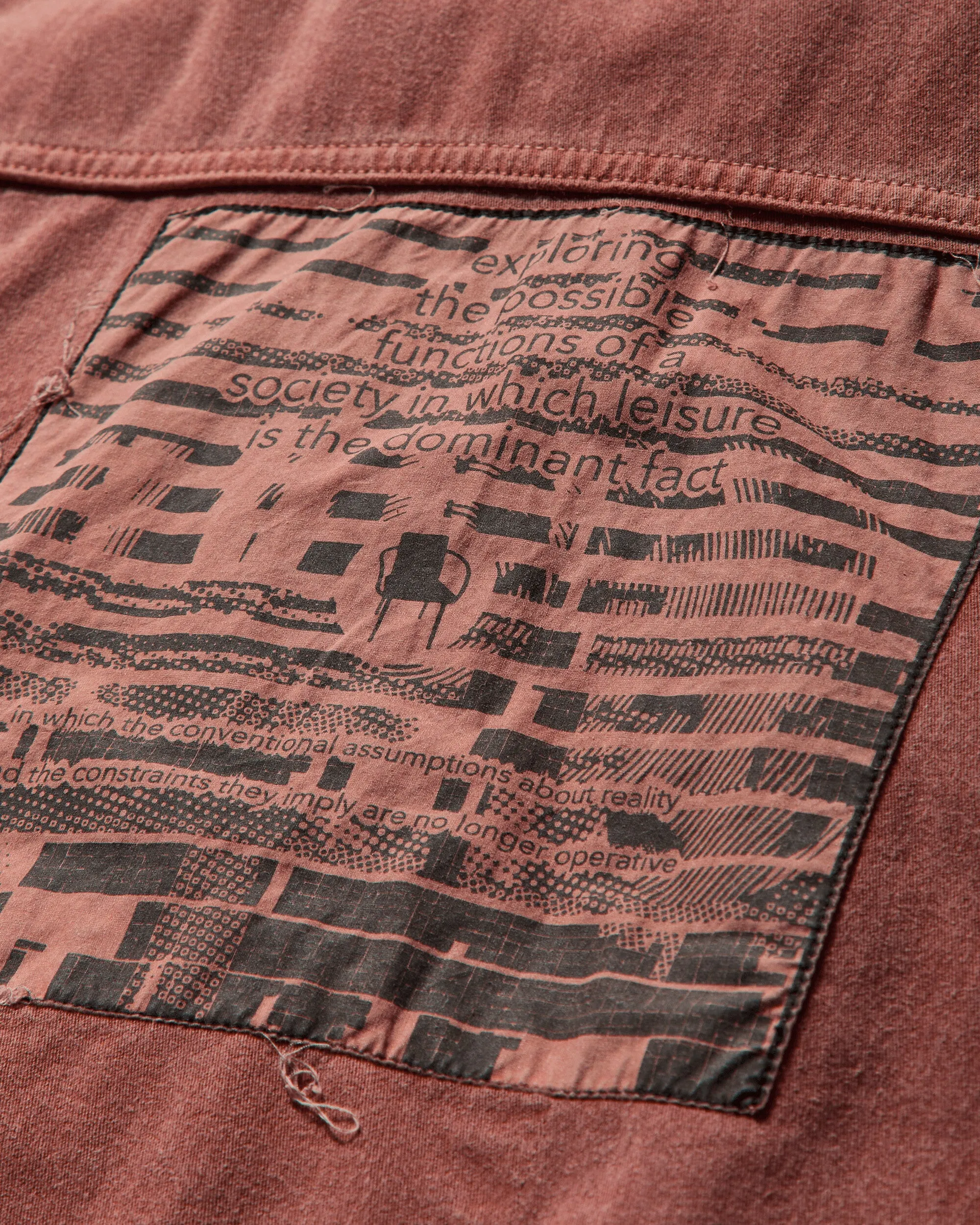 Men's Overdye Community Button Jacket Brown