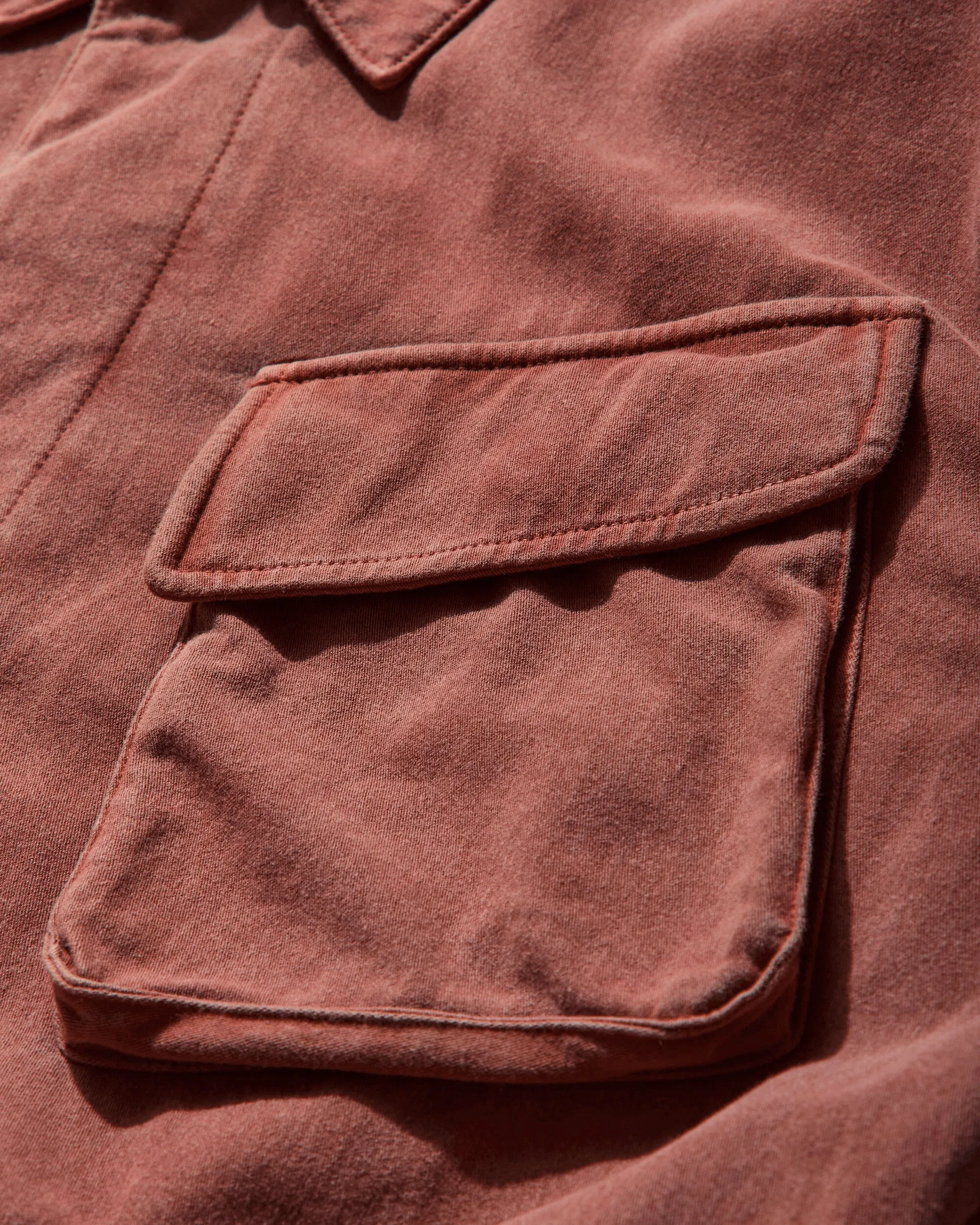 Men's Overdye Community Button Jacket Brown