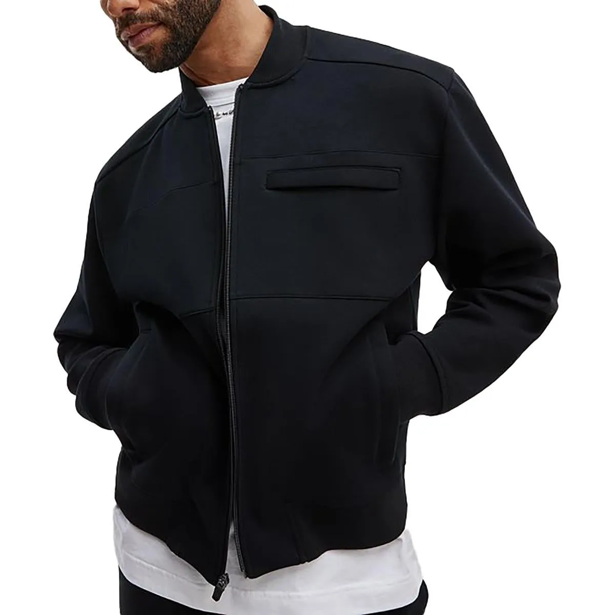 Mens Pocket Polyester Fleece Jacket