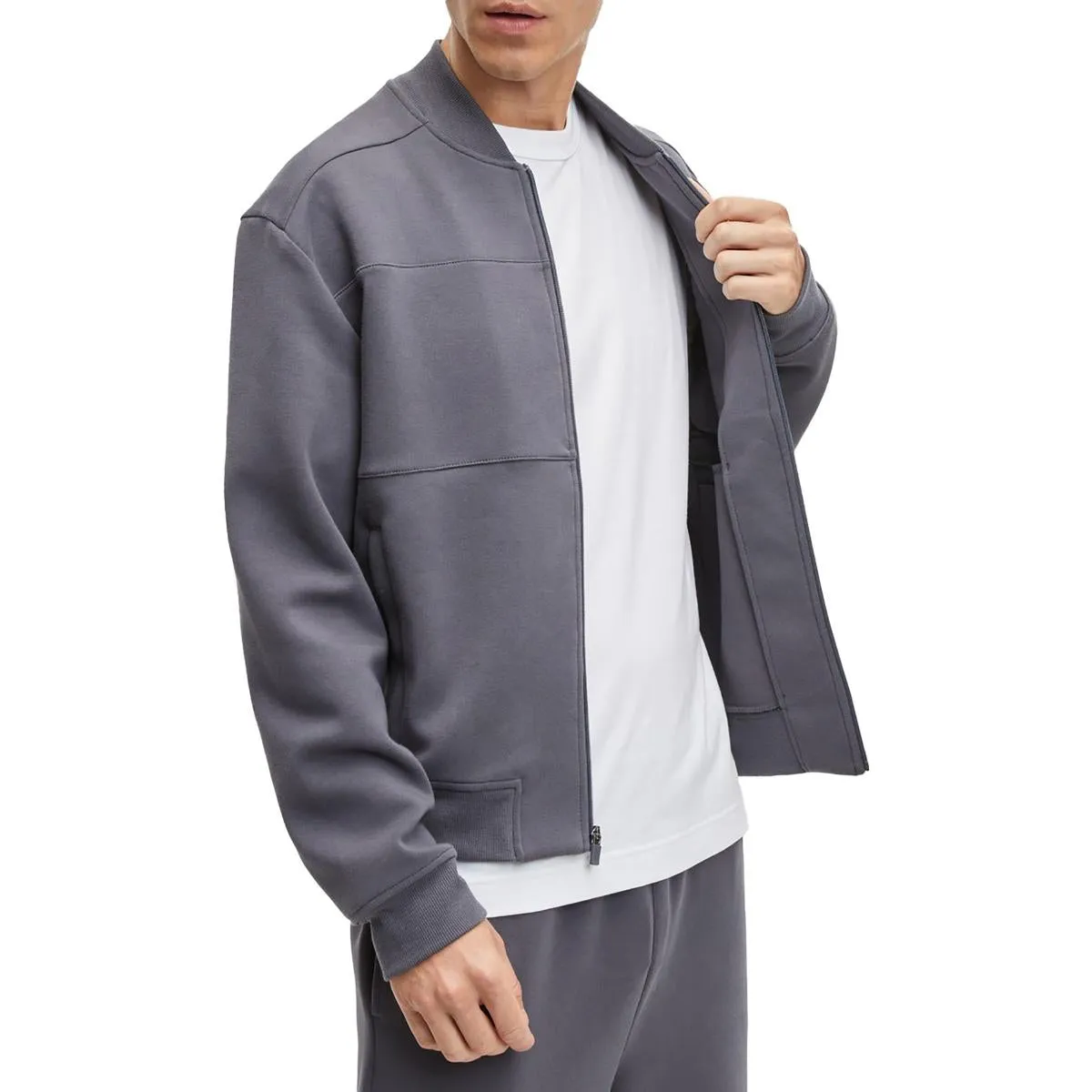 Mens Pocket Polyester Fleece Jacket