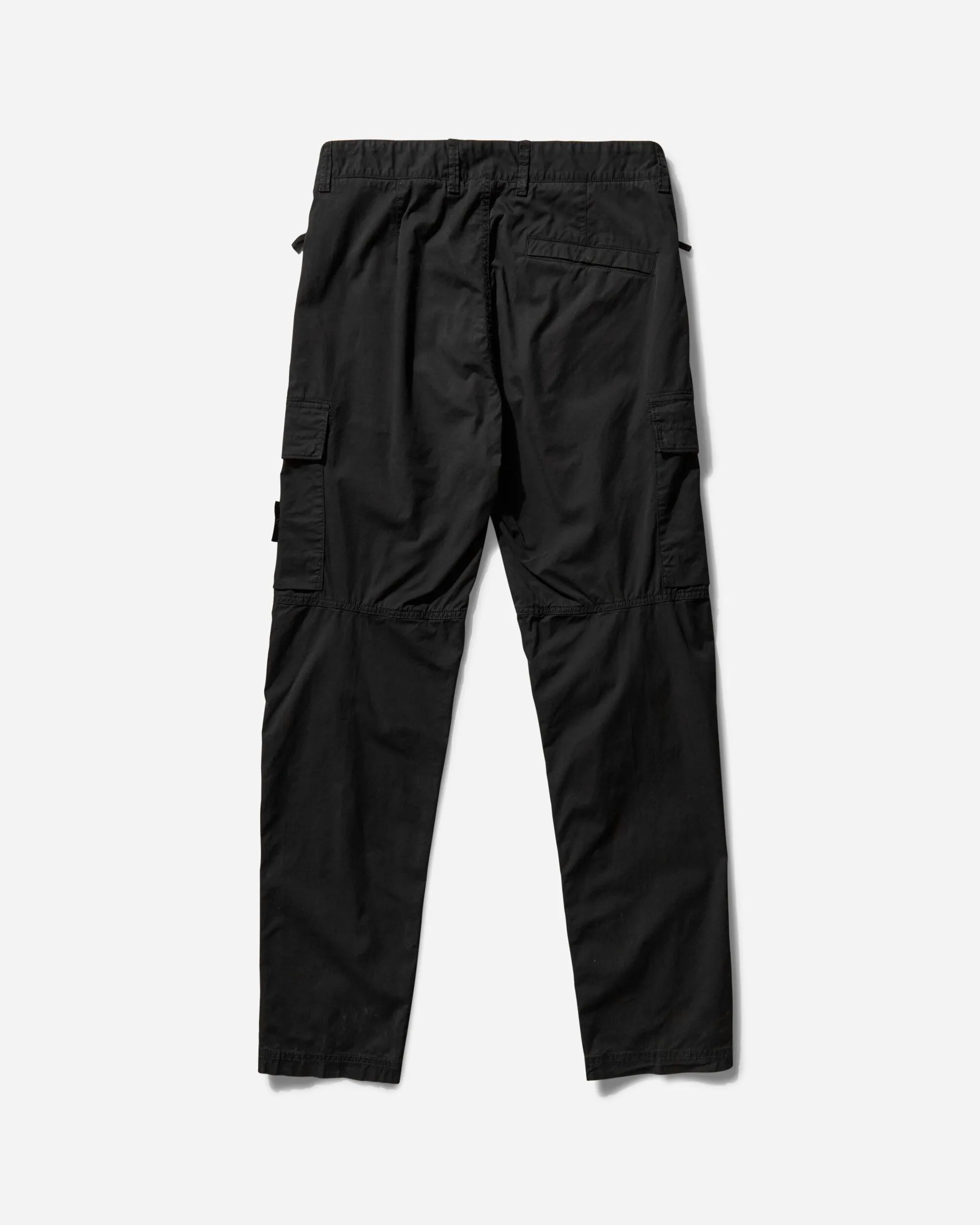 Men's Regular Tapered Cargo Trousers Black