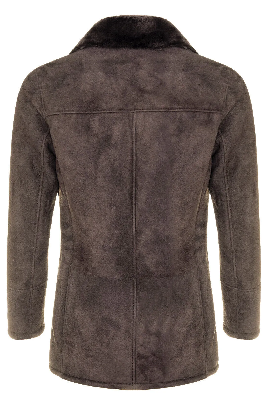 Mens Sheepskin Classic Car Coat-Avondale