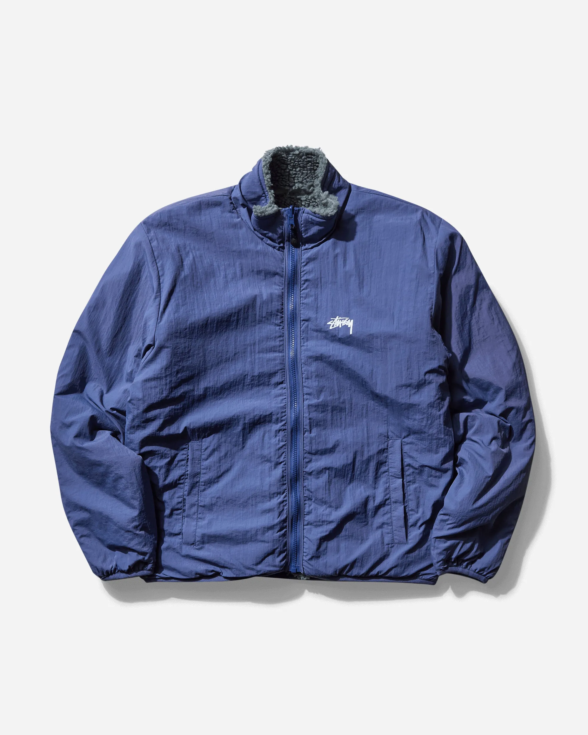 Men's Sherpa Reversible Jacket Bluestone
