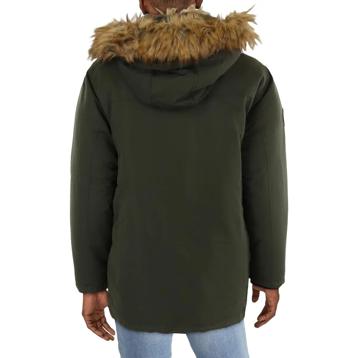 Mens Short Cold Weather Parka Coat
