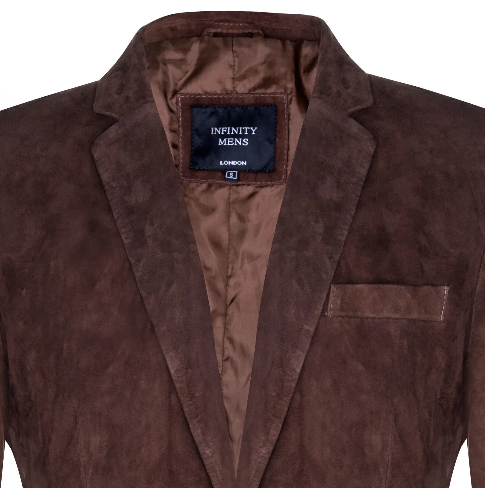 Mens Slim Goat Suede Italian Blazer Jacket-Alexandria