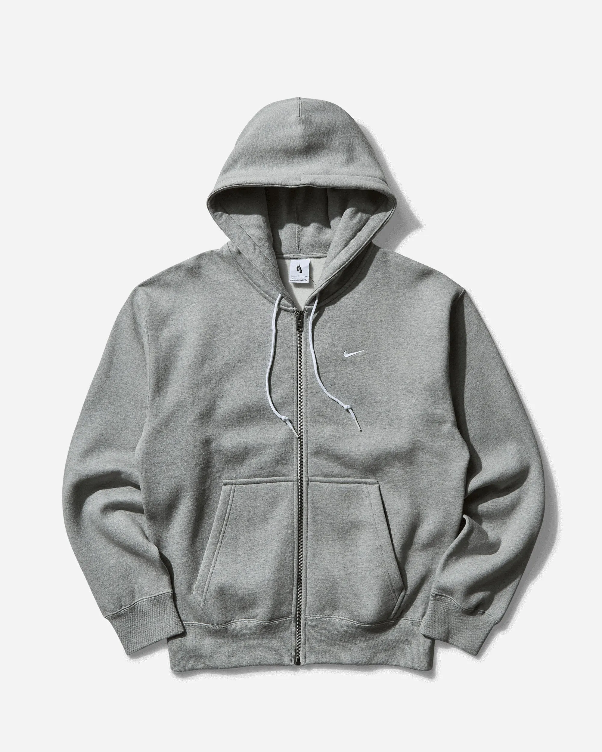 Men's Solo Swoosh Full-Zip Hoodie Dark Grey Heather