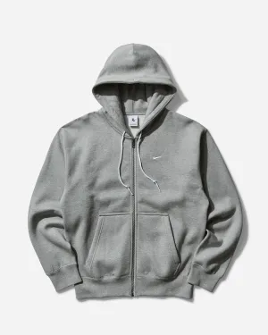Men's Solo Swoosh Full-Zip Hoodie Dark Grey Heather
