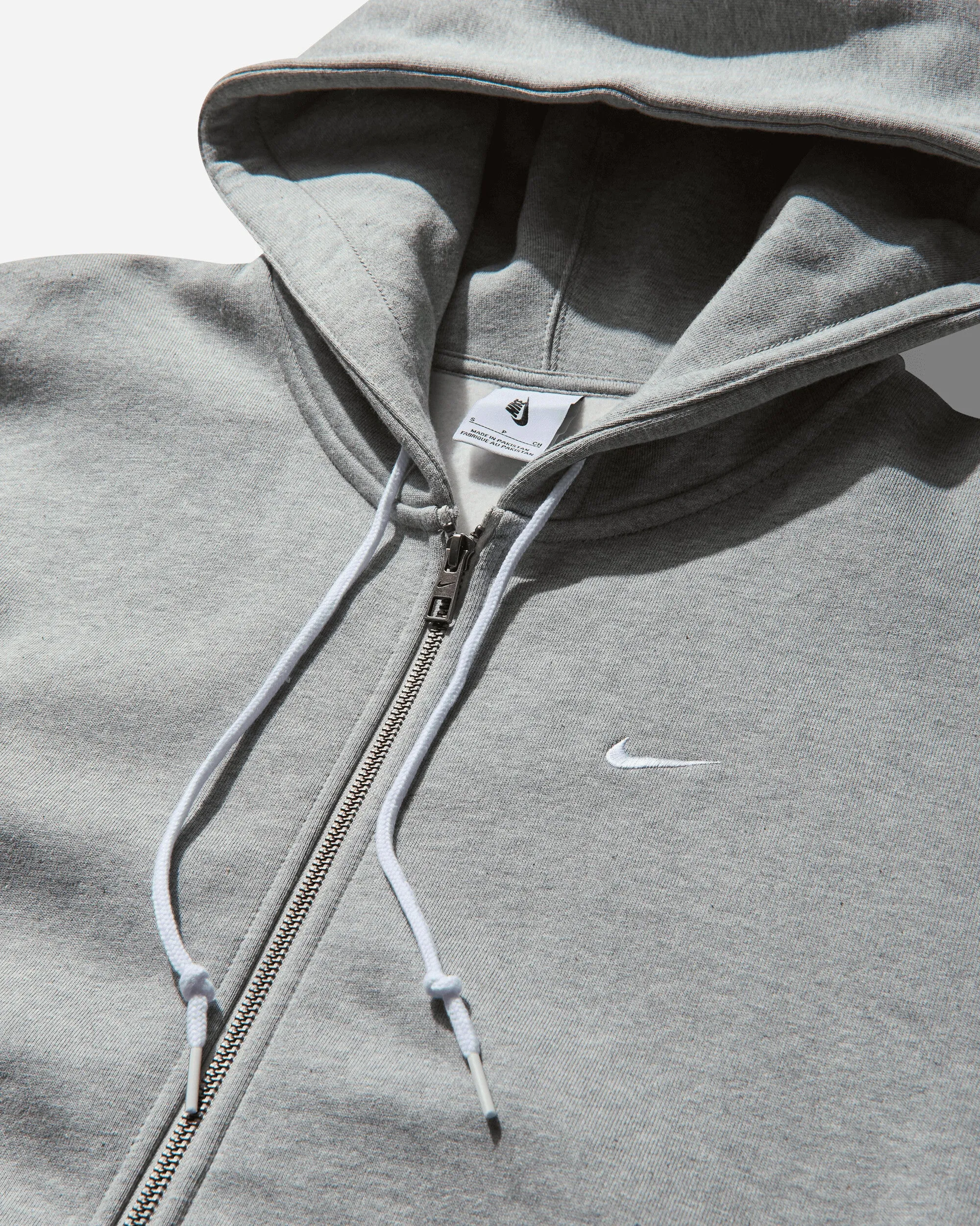 Men's Solo Swoosh Full-Zip Hoodie Dark Grey Heather
