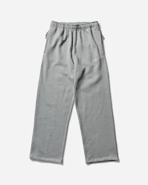 Men's Solo Swoosh Open Hem Fleece Sweatpants Dark Grey Heather