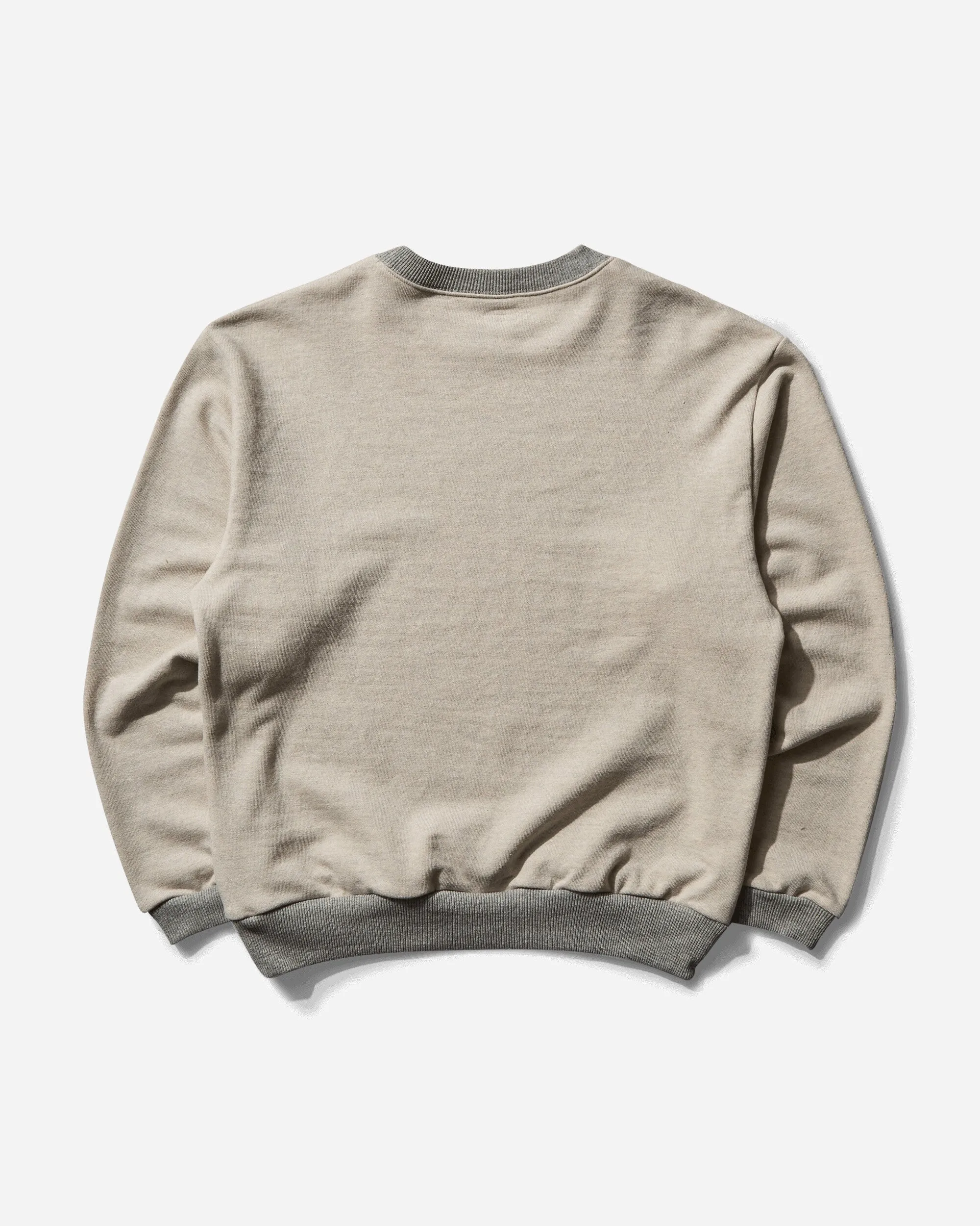 Men's SWT Knit Crewneck Sweatshirt (Peckish Little Bear) Ecru / Grey