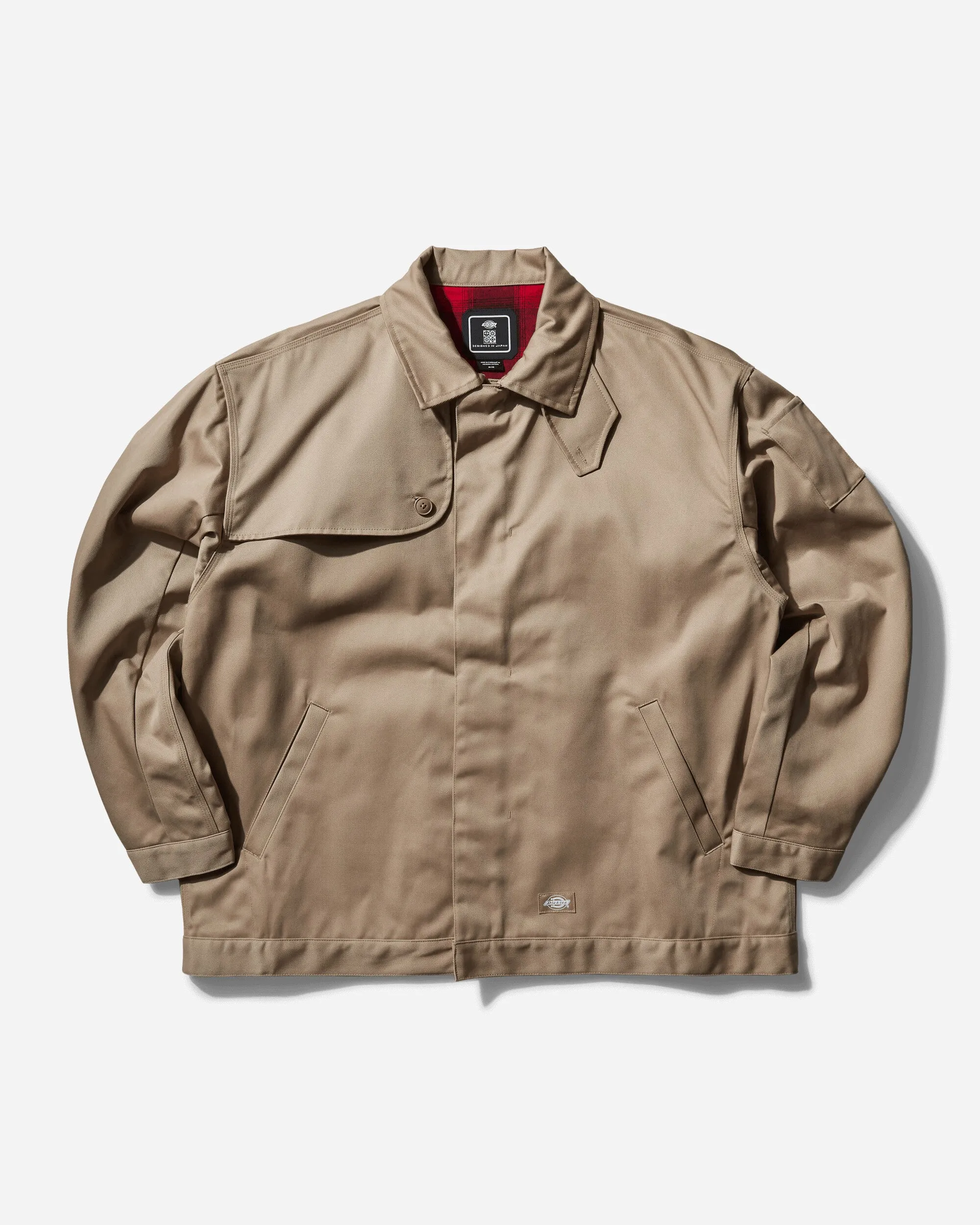 Men's TDC Oversized Fit Lined Eisenhower Jacket Beige