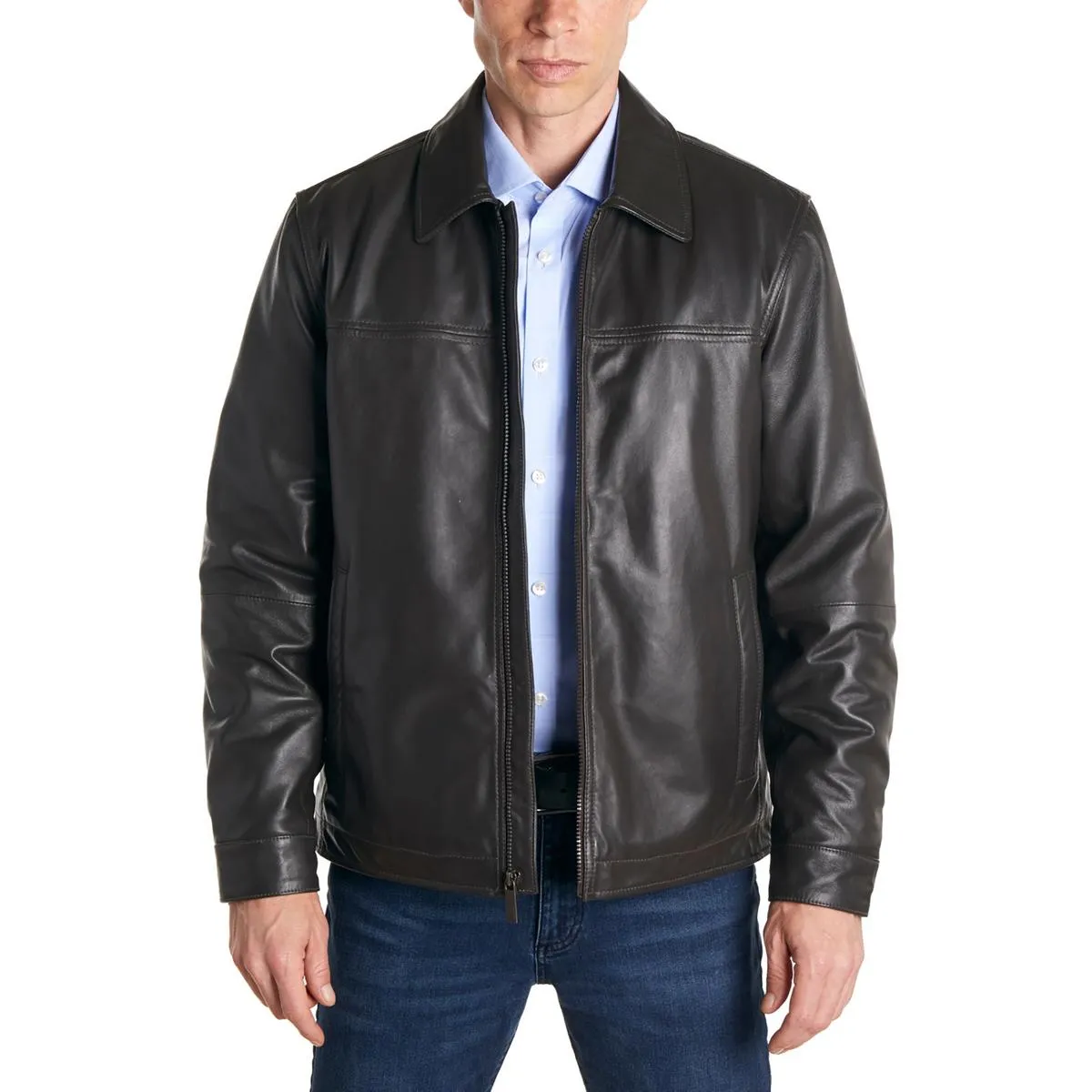 Mens Winter Leather Jacket