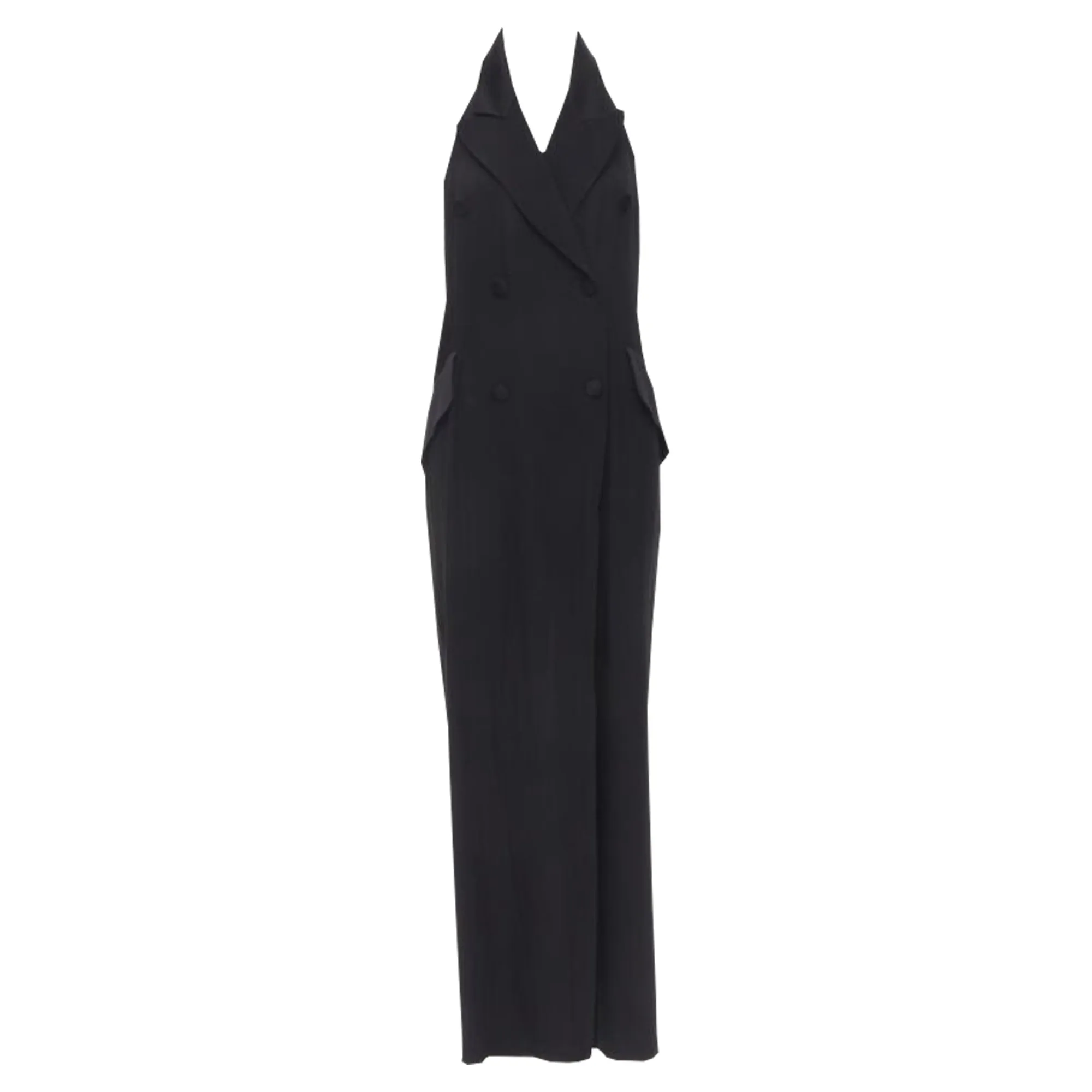 Moschino Cheap Chic halter backless double breasted sljumpsu