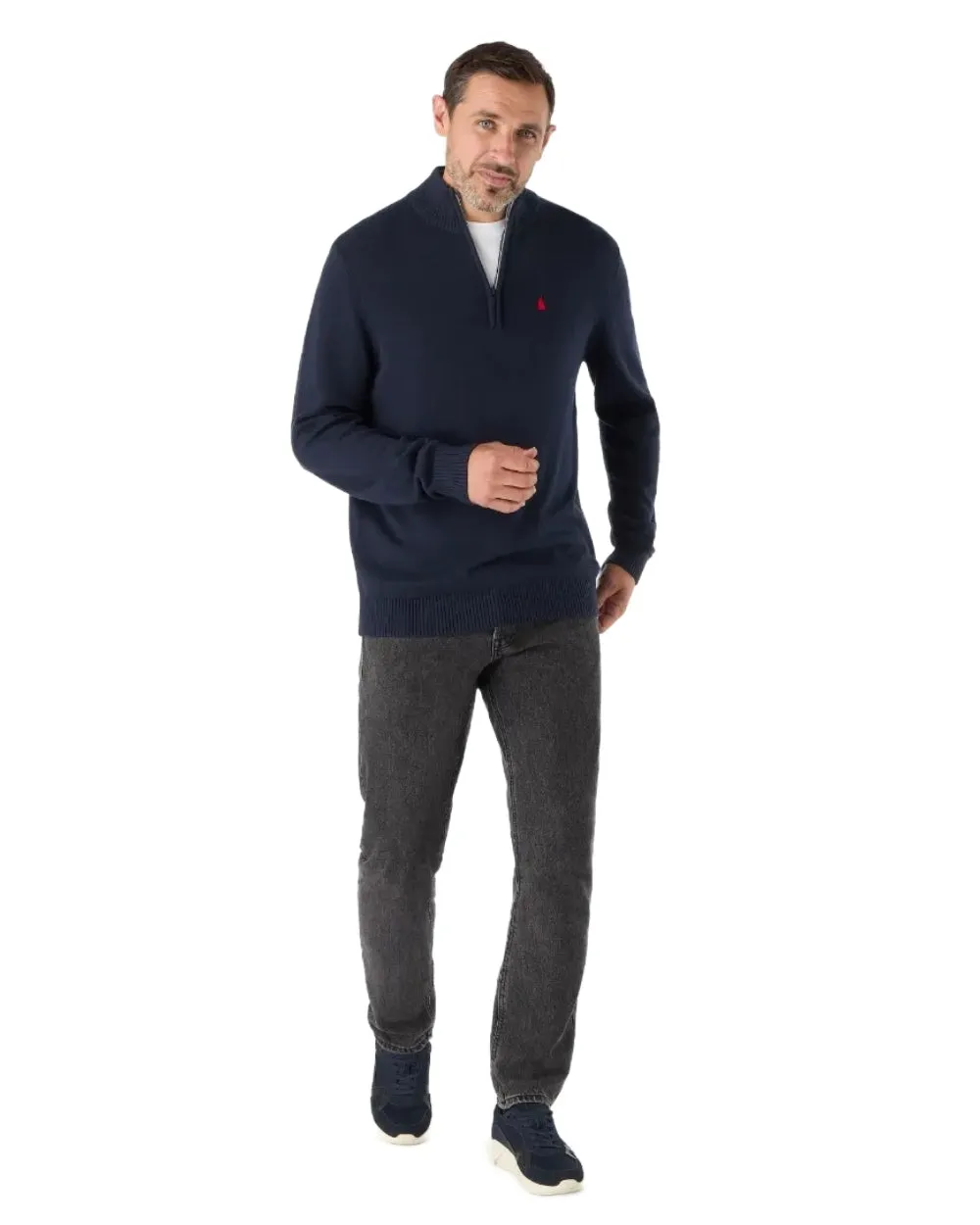 Musto Mens Original Quarter Zip Neck Knit Sweater Musto Clothing