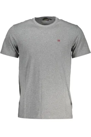 Napapijri Embroide Logo  Cotton Men's T-Shirt