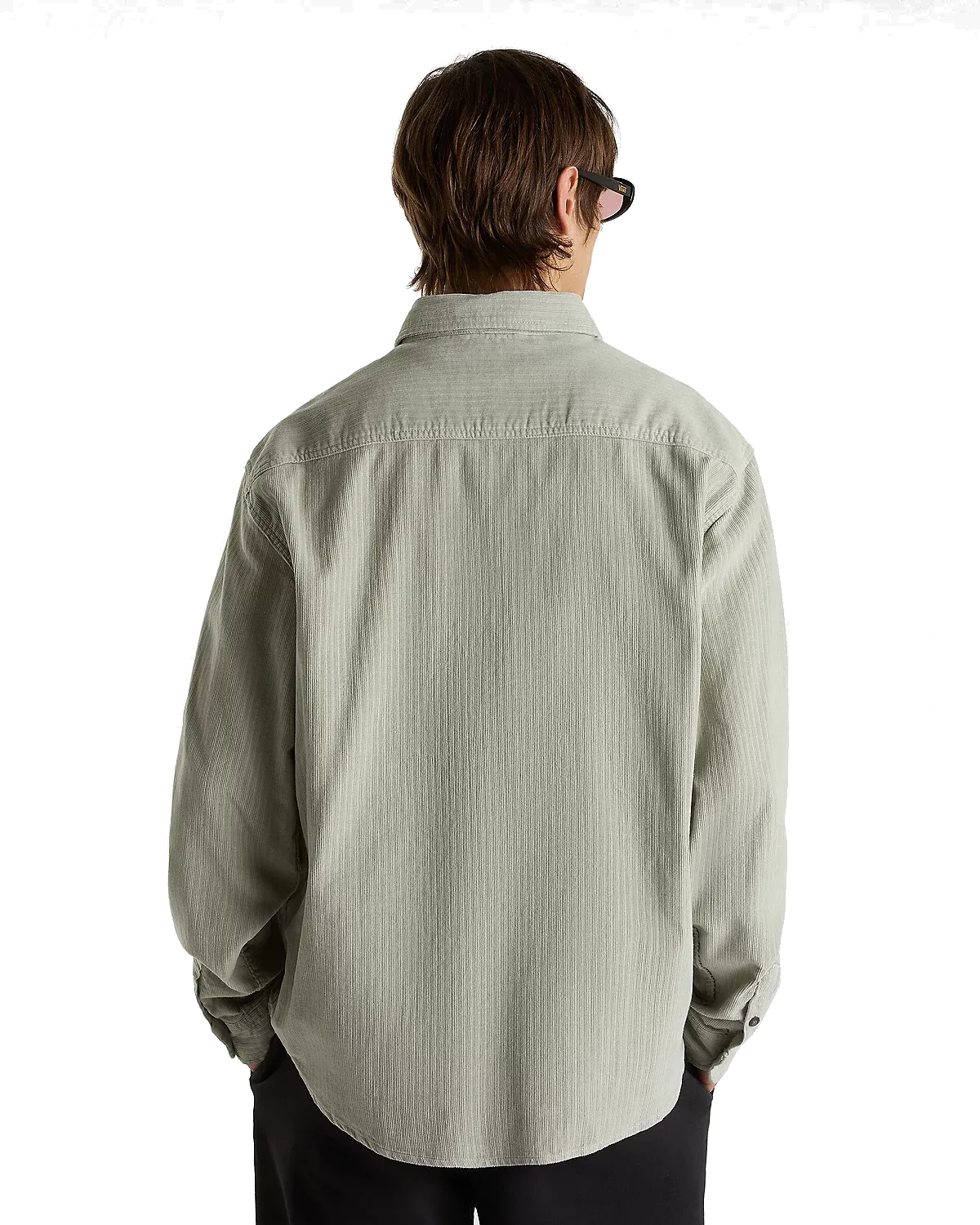 Nate Corduroy Woven Shirt in London Fog