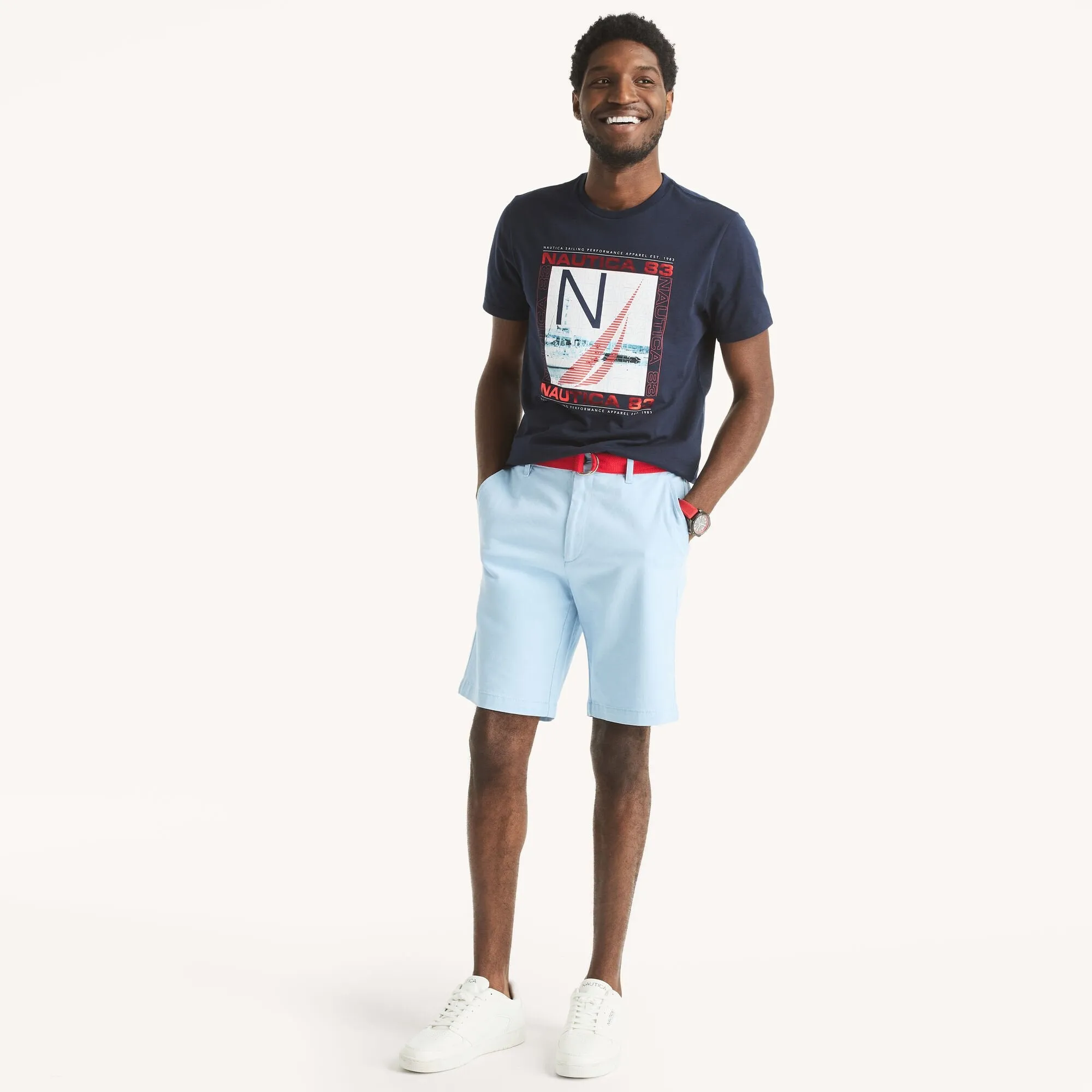 Nautica Mens 1983 Graphic T-Shirt