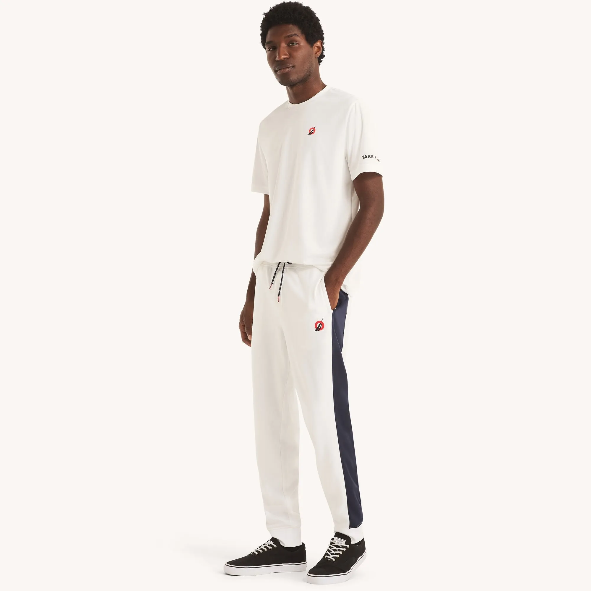 Nautica Mens Colorblock Fleece Jogger
