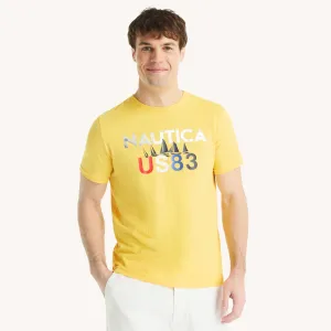 Nautica Mens Foil Us83 Graphic T-Shirt