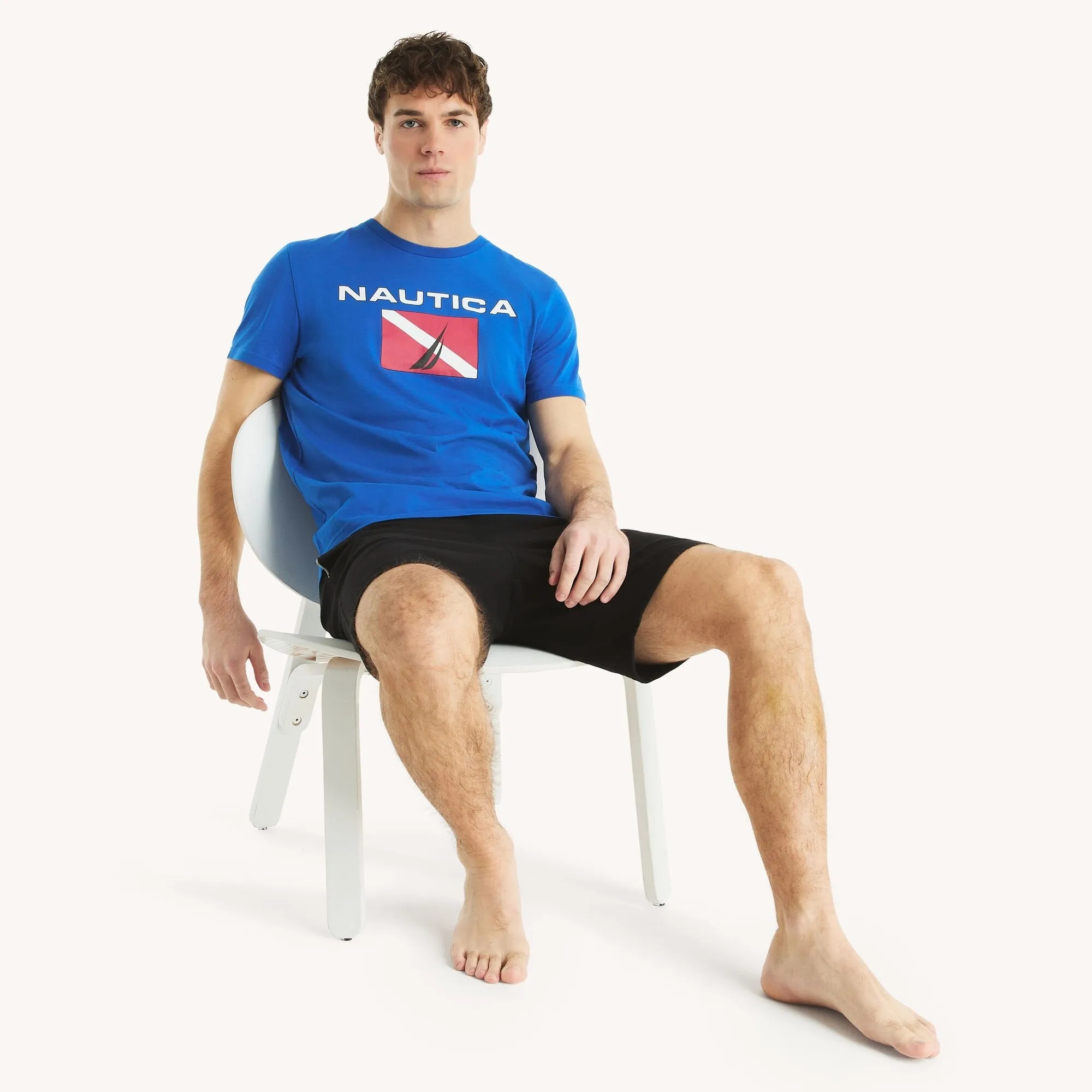Nautica Mens Logo Graphic T-Shirt
