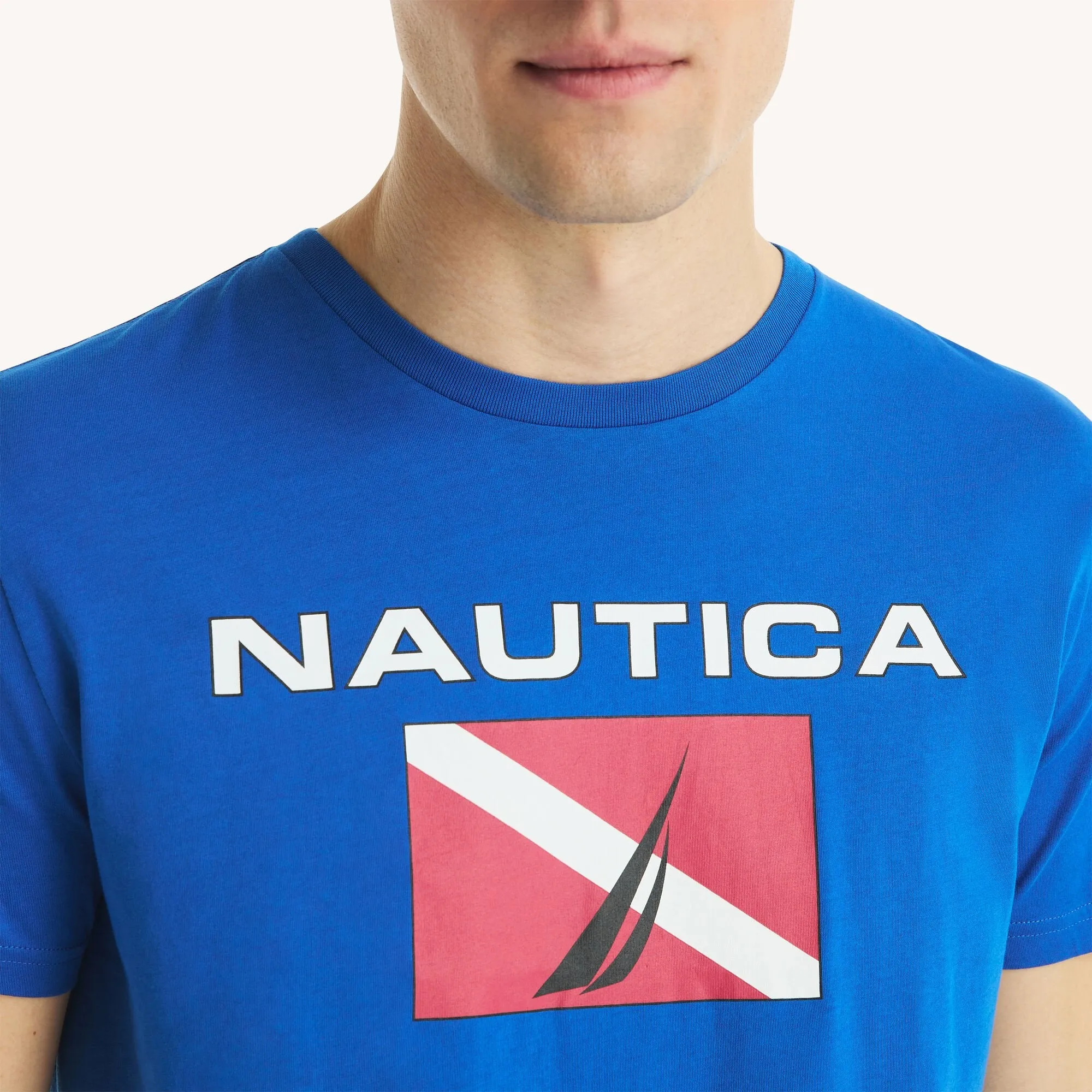 Nautica Mens Logo Graphic T-Shirt