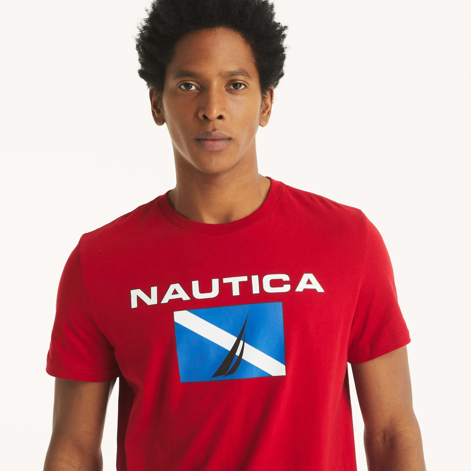Nautica Mens Logo Graphic T-Shirt