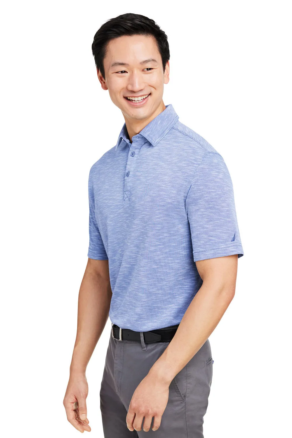Nautica Mens Sun Surfer Short Sleeve Polo Shirt - Vintage Mavi Blue