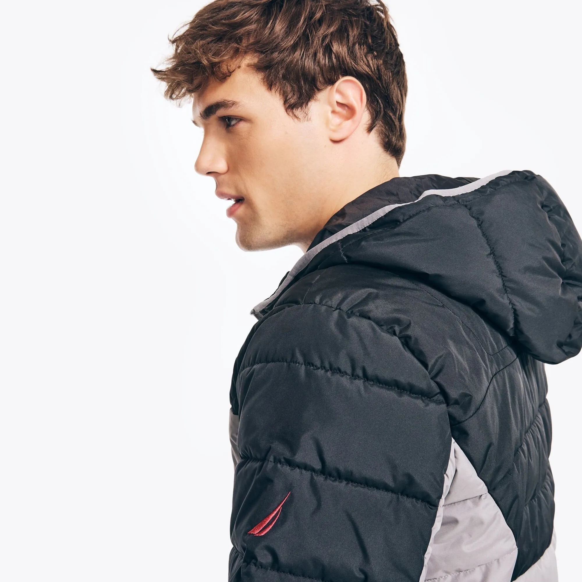 Nautica Mens Sustainably Crafted Tempasphere Puffer Jacket