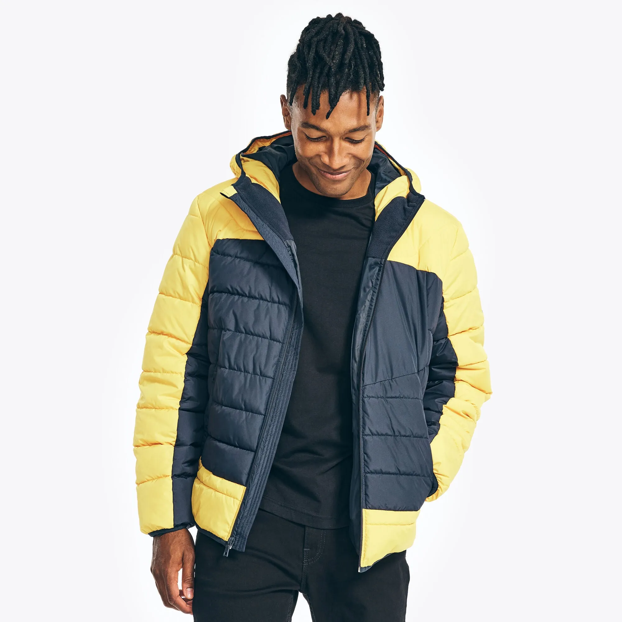 Nautica Mens Sustainably Crafted Tempasphere Puffer Jacket