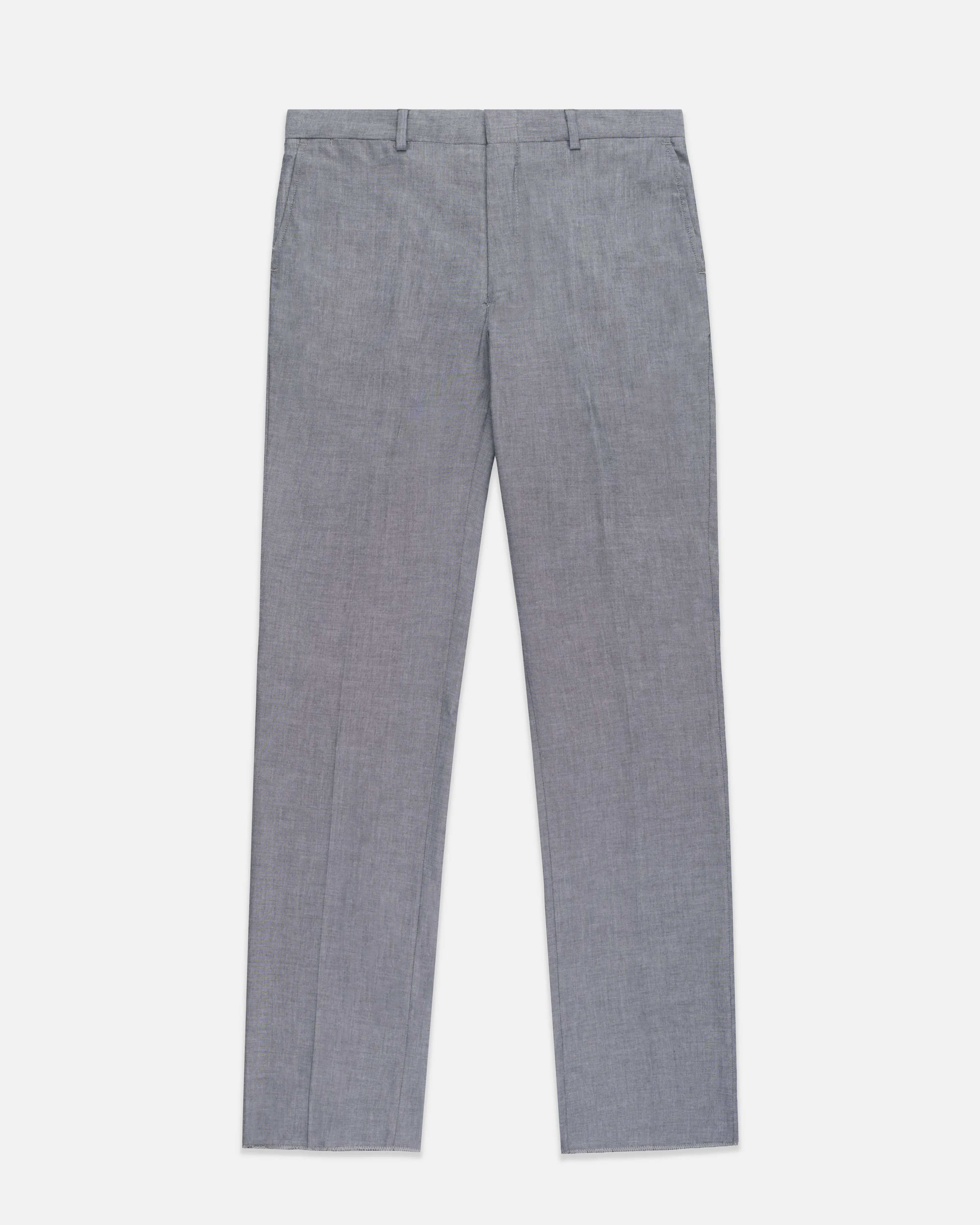 NAVY CHAMBRAY PANT - CLASSIC FIT