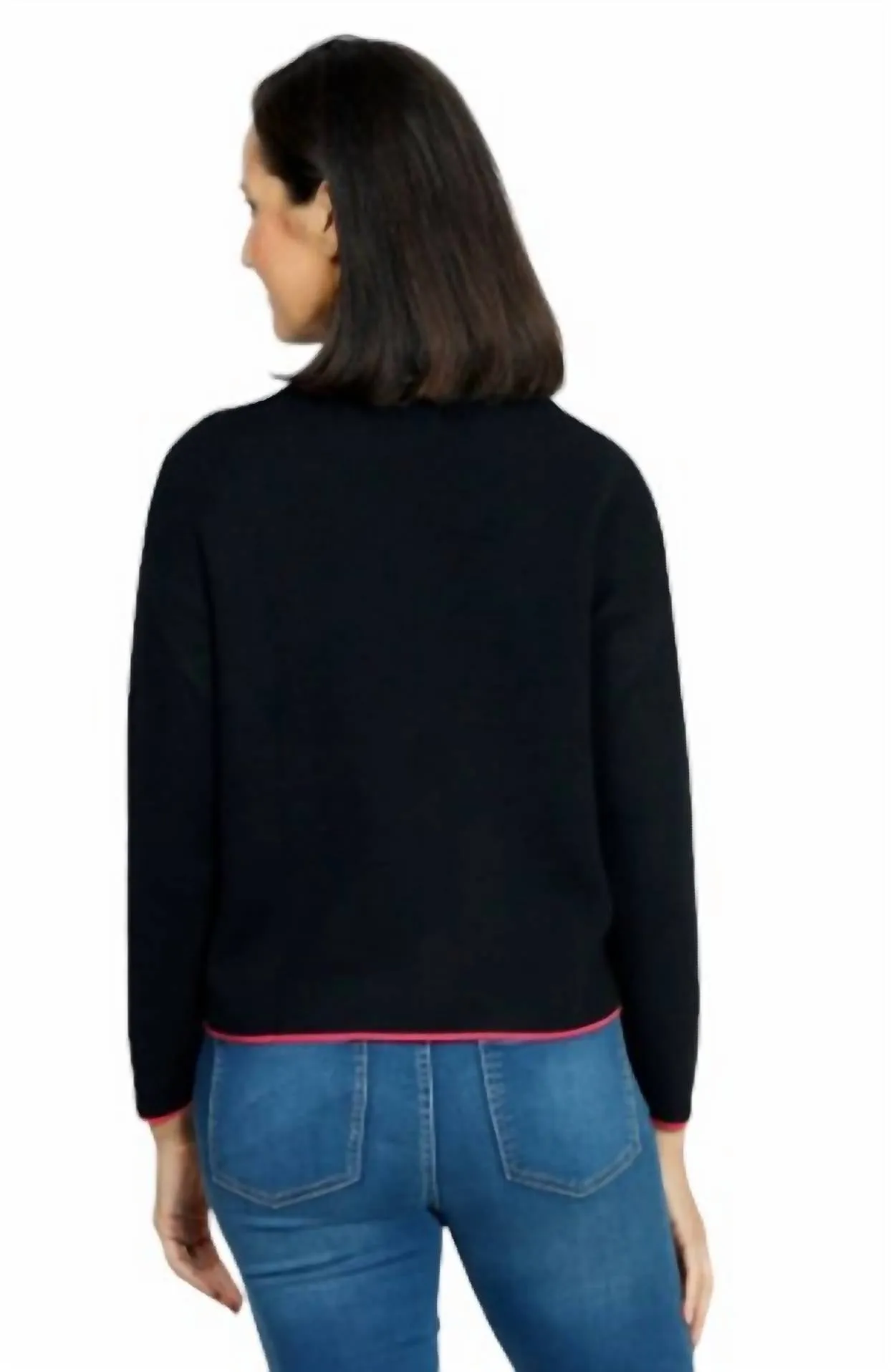 Neru Collar Sweater In Black