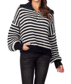 Norris Pullover Sweater In Black