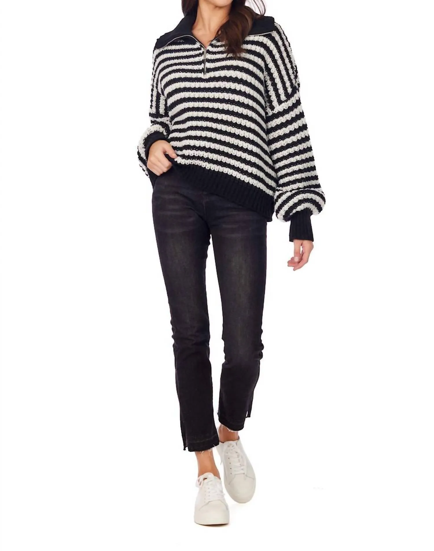 Norris Pullover Sweater In Black