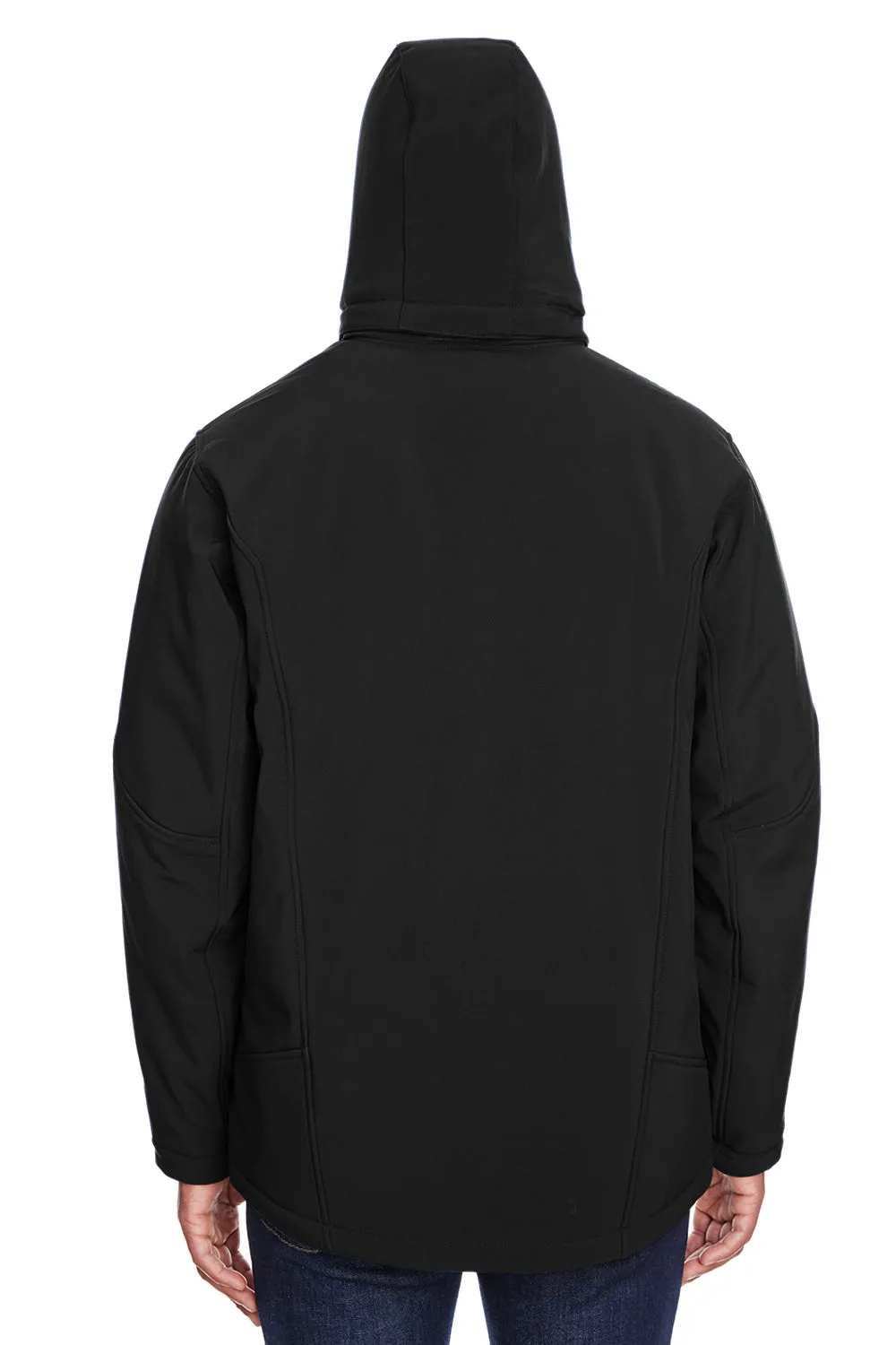 North End Mens Glacier Water Resistant Full Zip Hooded Jacket - Black