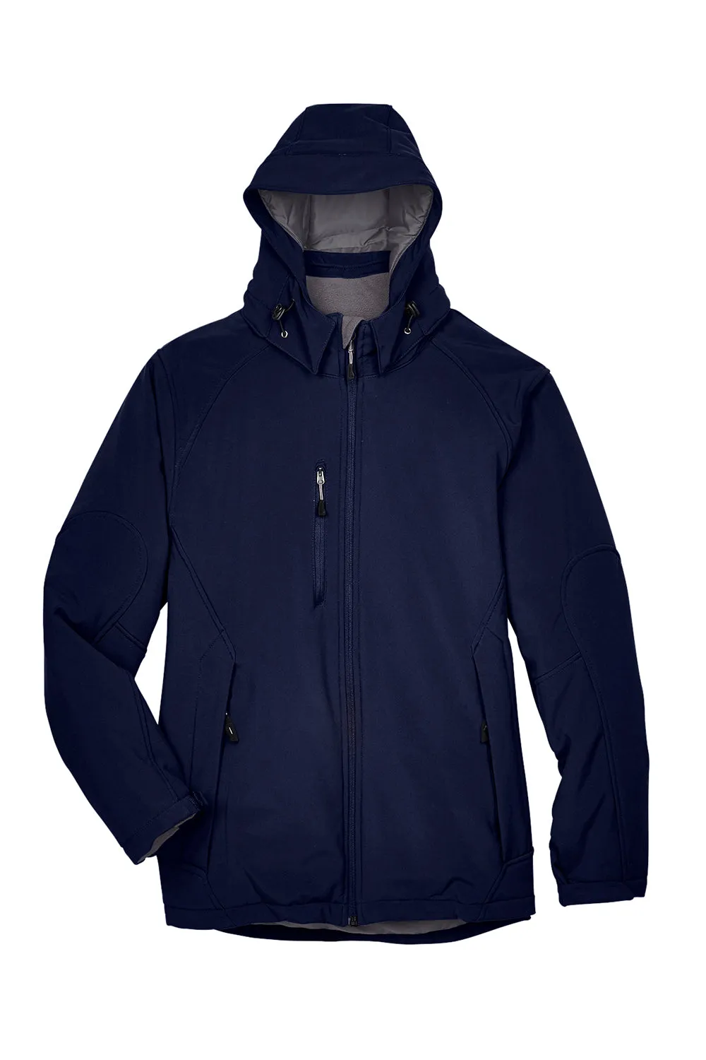 North End Mens Glacier Water Resistant Full Zip Hooded Jacket - Classic Navy Blue