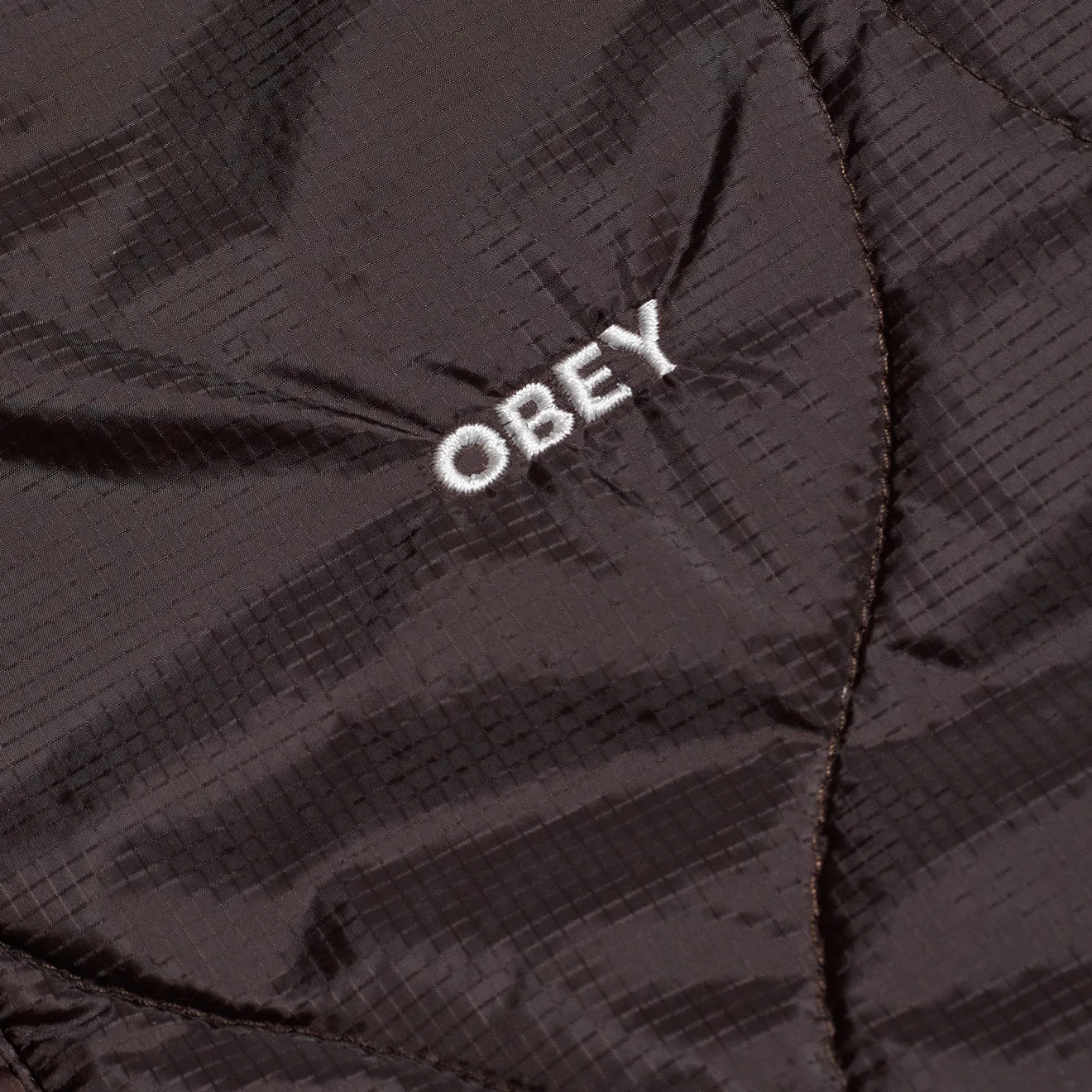 Obey Womens Daybreak MA-1 Bomber Java Brown