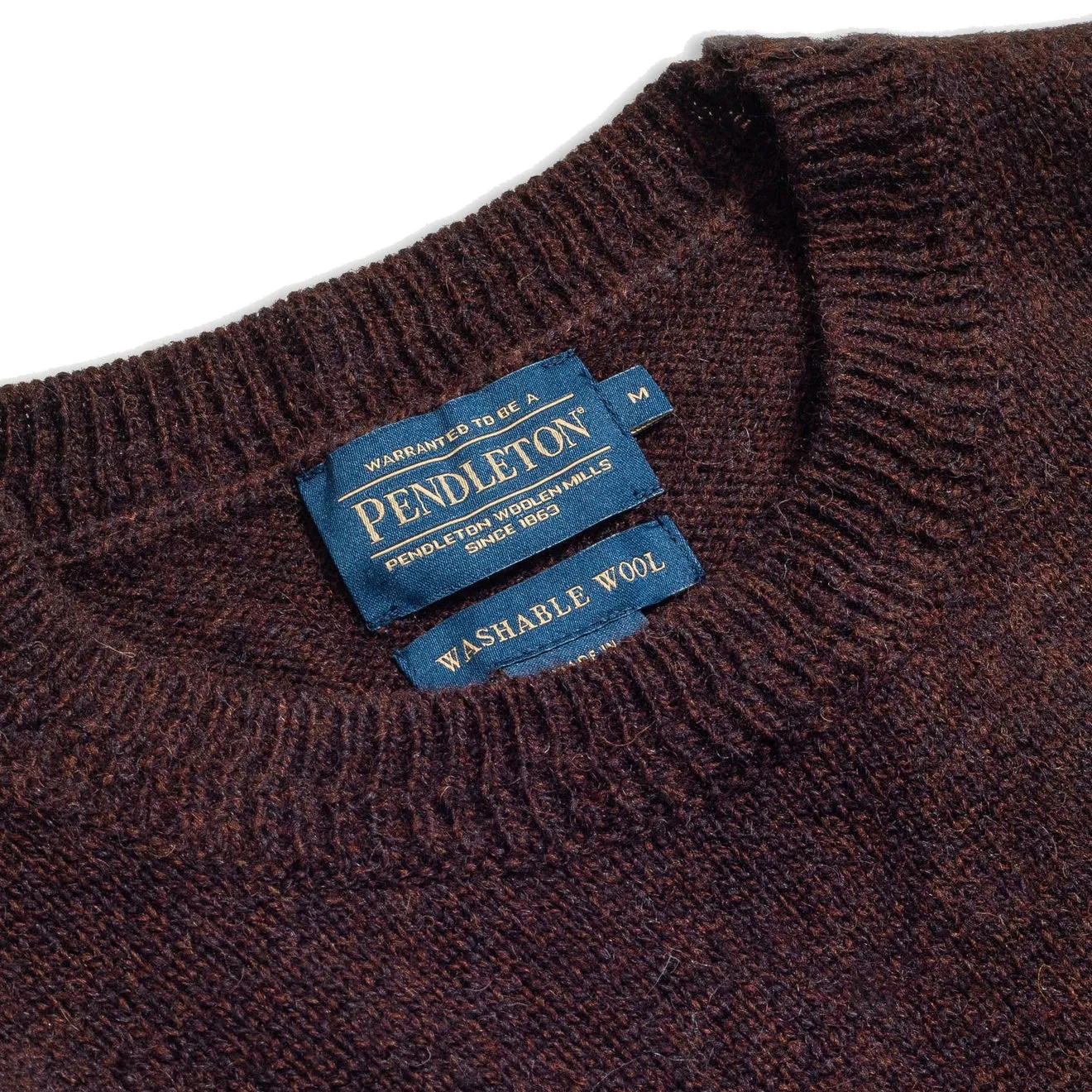 Pendleton Wool Crew Espresso Heather