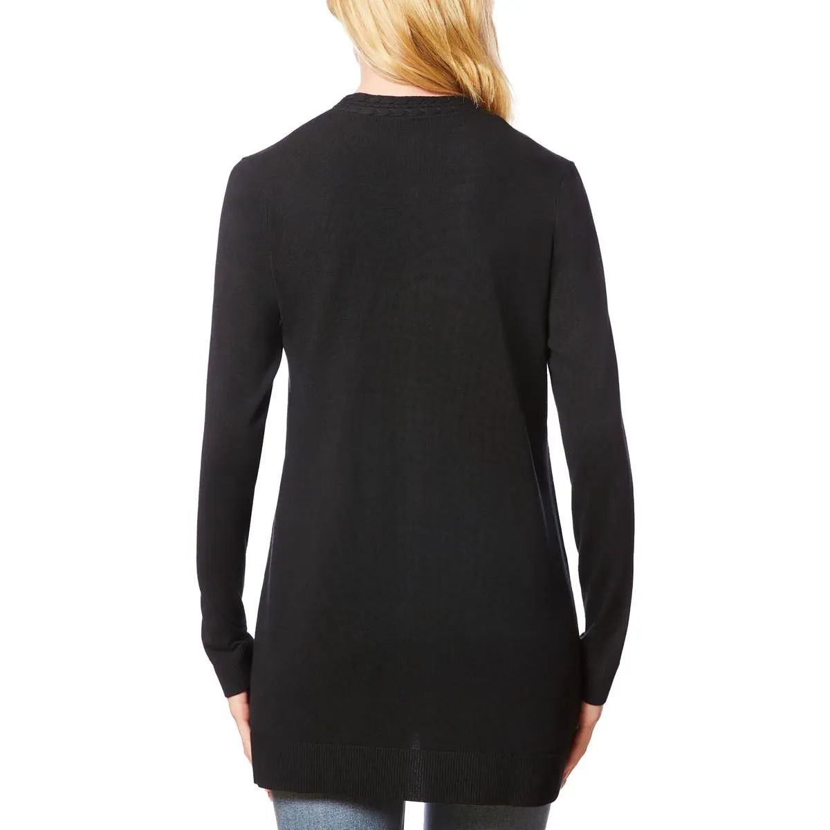 Plus Womens Pocket Knit Cardigan Sweater