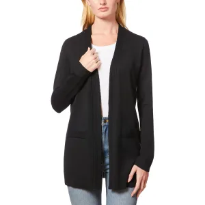 Plus Womens Pocket Knit Cardigan Sweater