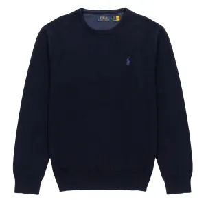 Polo Ralph Lauren Cotton Crewneck Jumper Navy Heather