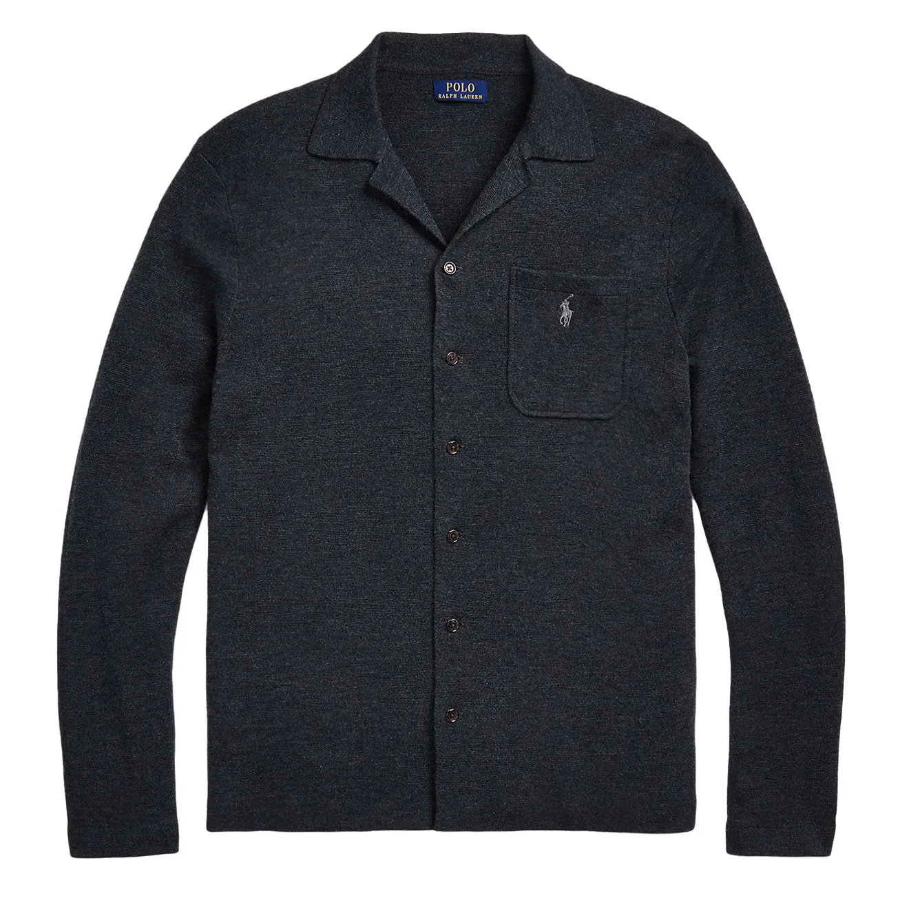 Polo Ralph Lauren Long Sleeve Cardigan Dark Granite Heather