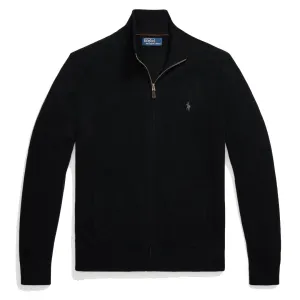 Polo Ralph Lauren Wool Full-Zip Jumper Polo Black