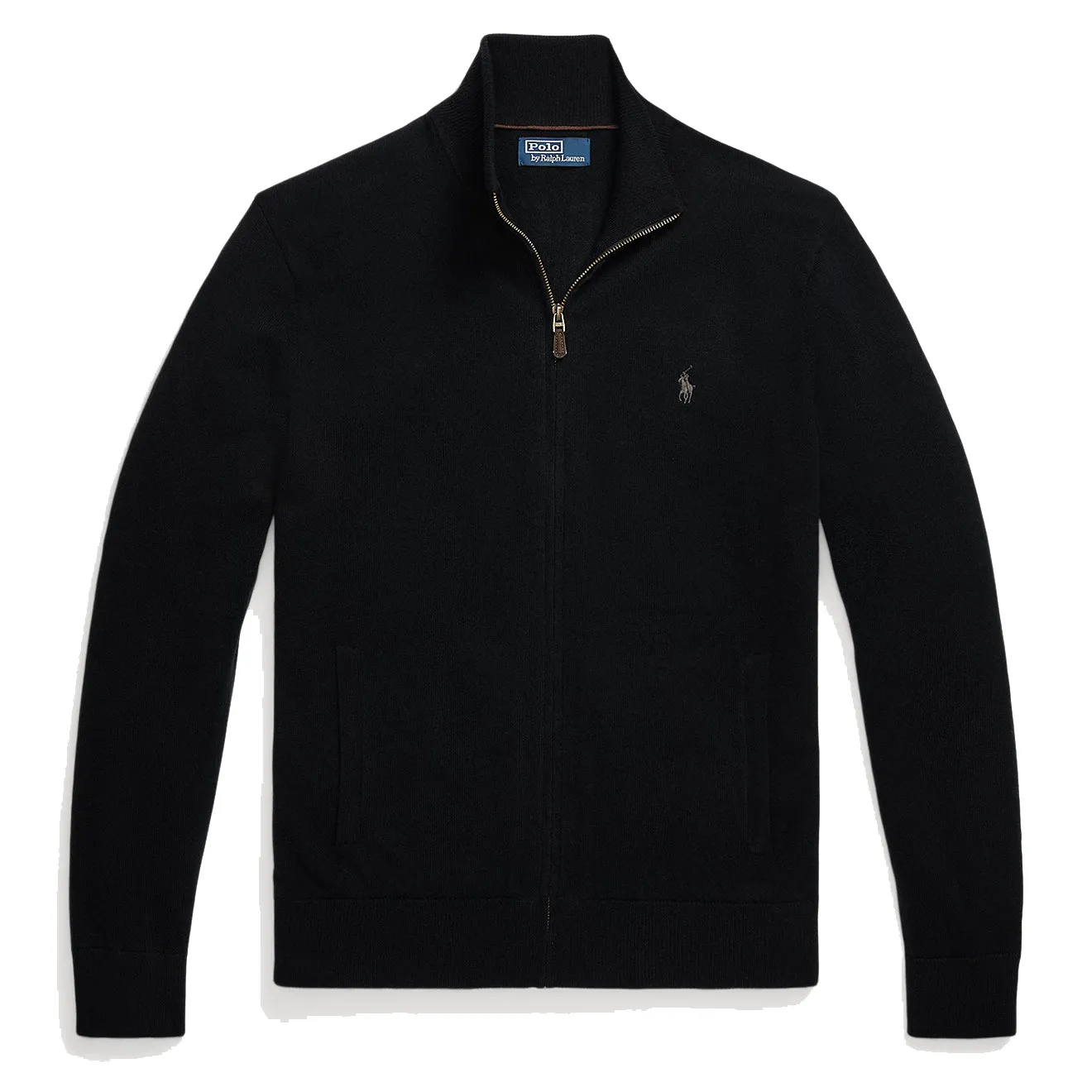 Polo Ralph Lauren Wool Full-Zip Jumper Polo Black